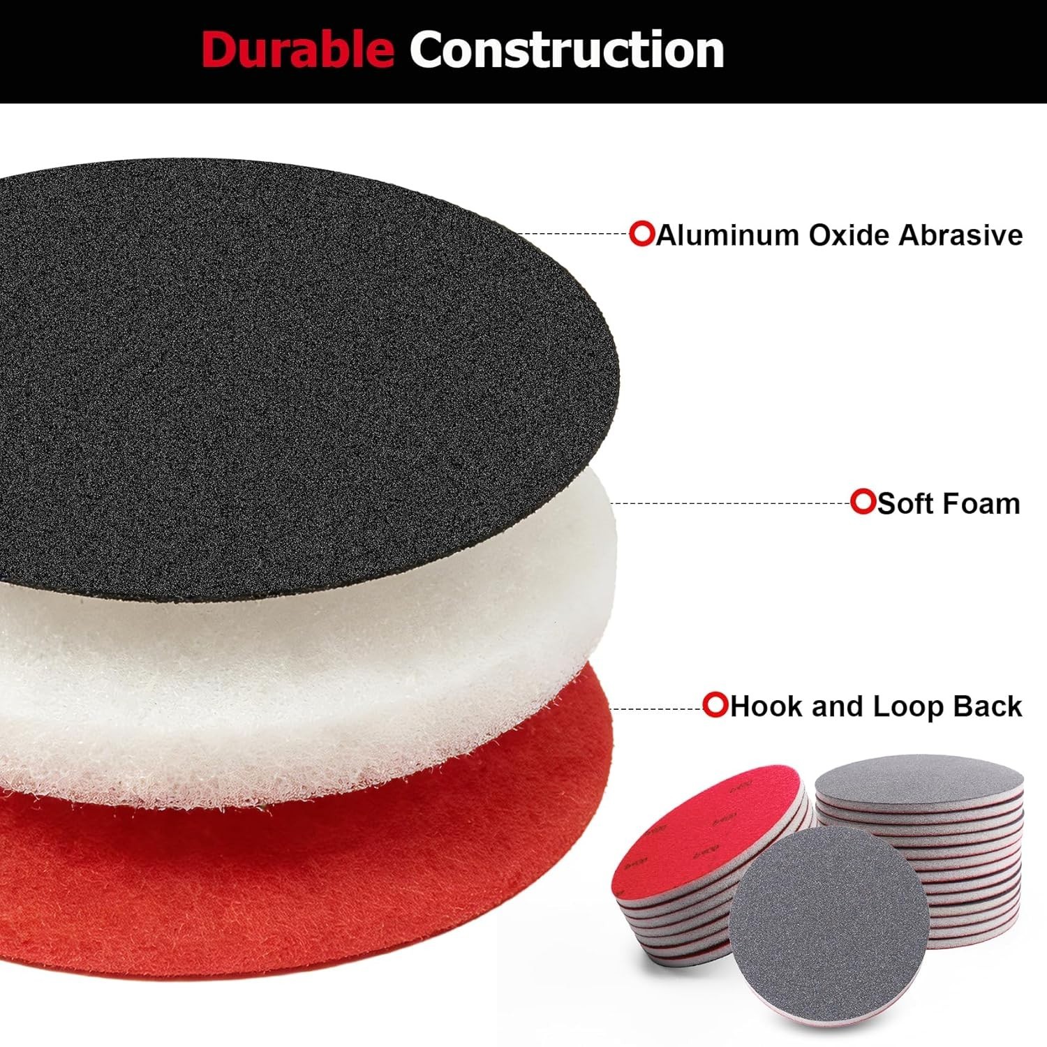 22 Pcs 5 Inch Sanding Sponge Discs, 80-3000 Grit Assorted Foam Sandpaper for …