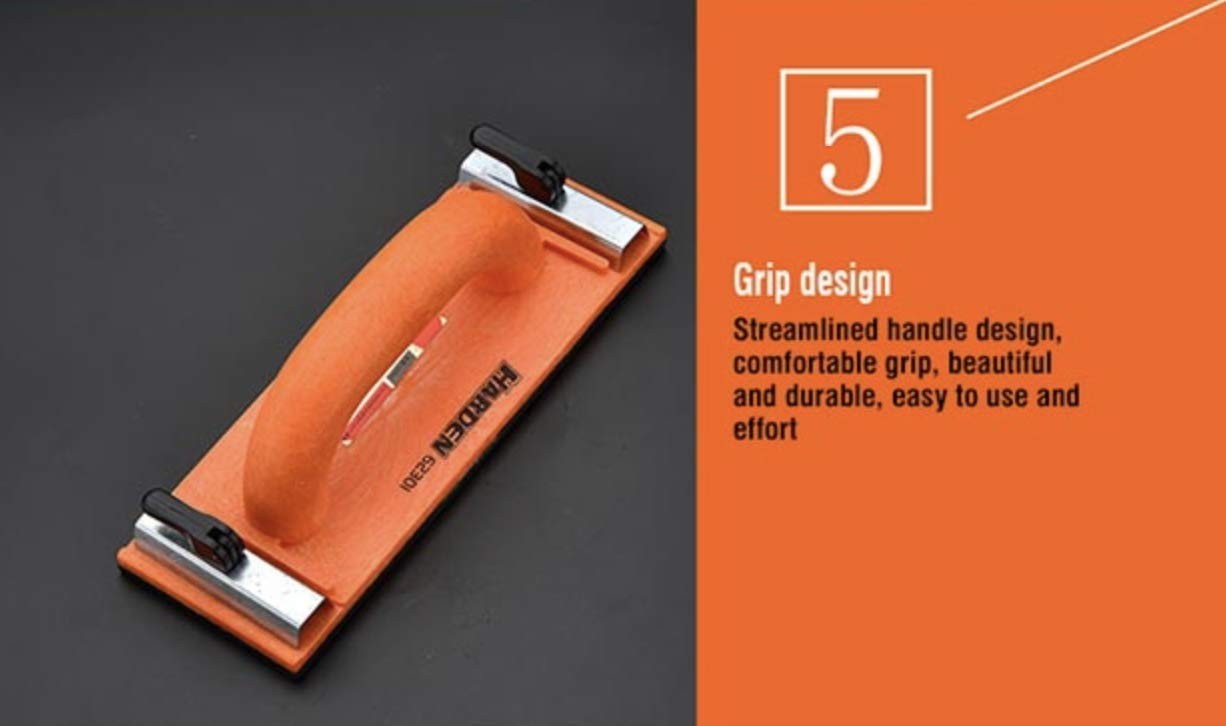 Hand Sander With Sandpaper Clamp For Drywall Wood Floor 9 1/4 X 3 1/4 Ergo Co