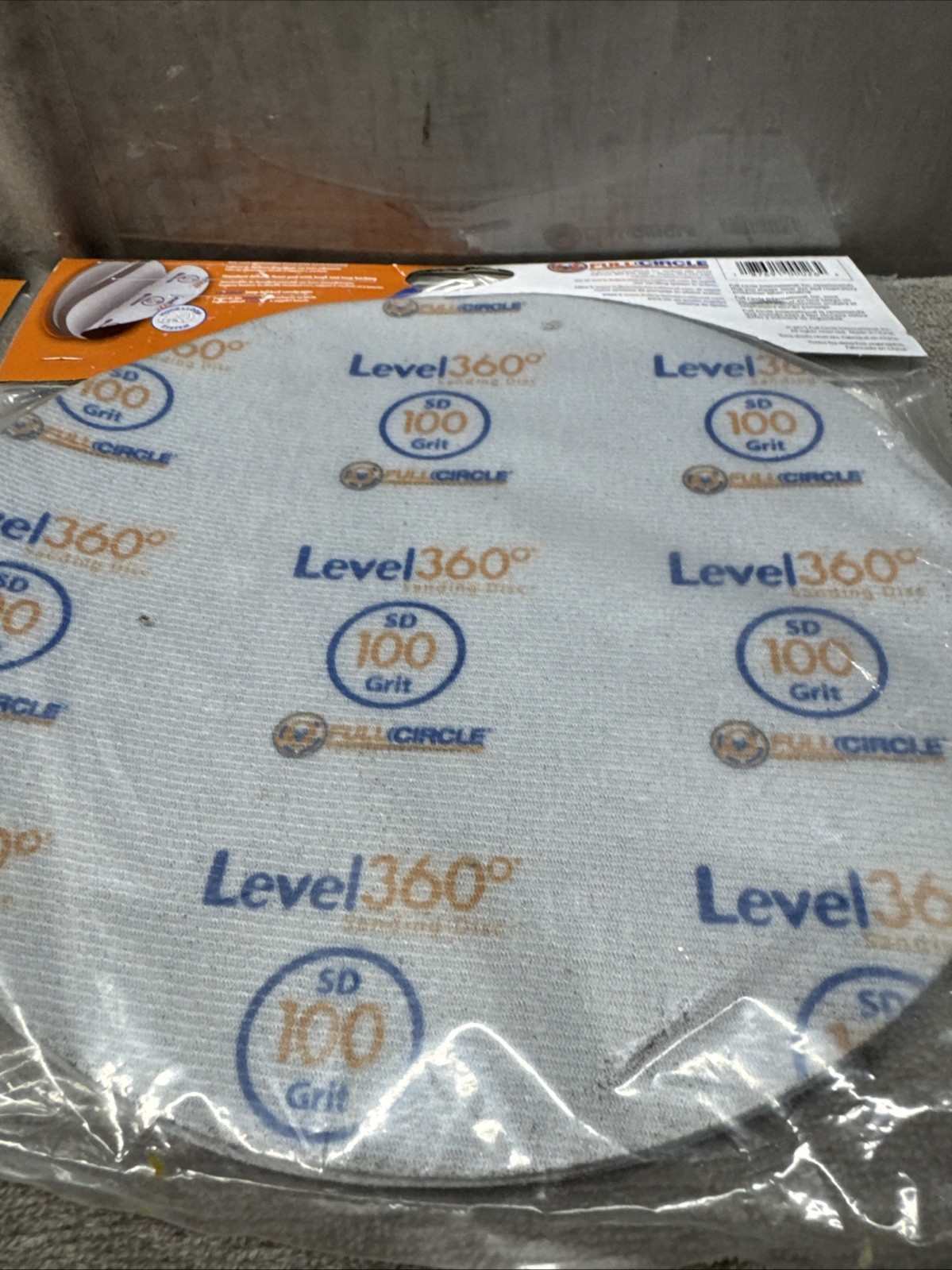 R•Level 360* Full Circle 100 Grit Sanding Disc Pack Of 5 NOS Lot Of 2