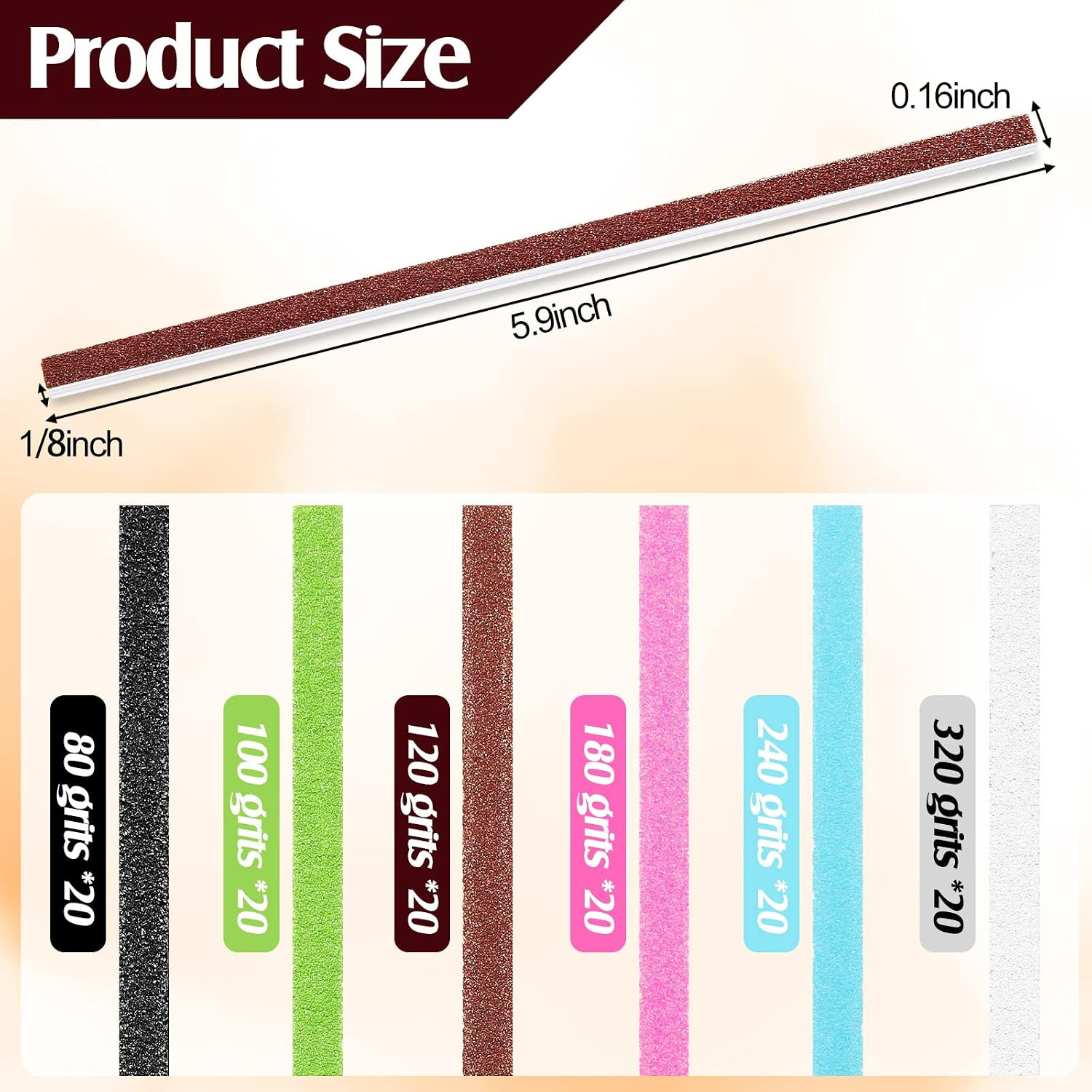 120 Pieces Sanding Twigs Cushioned Abrasive Sanding Sticks for Models Woodwor…