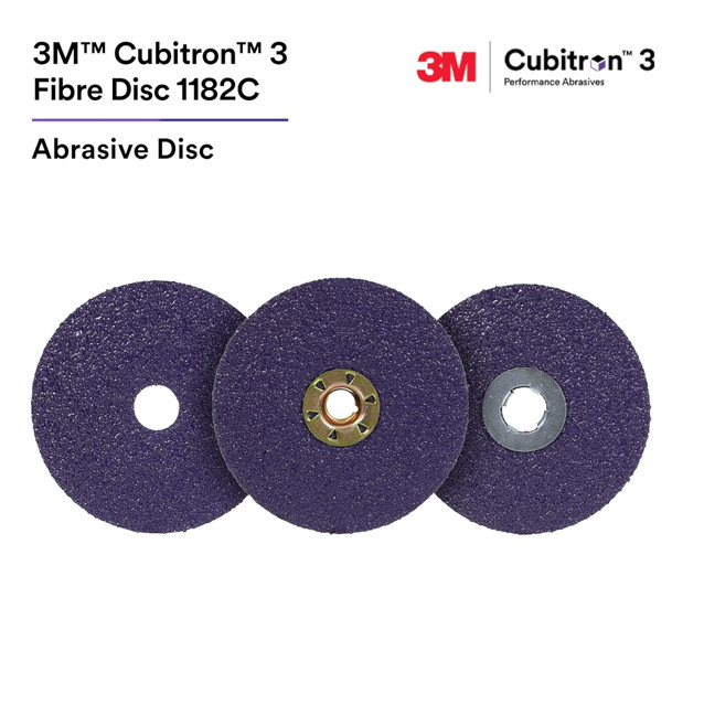 3M Cubitron 3 Fibre Disc 1182C, 36+, 4-1/2 in x 7/8 in, Free Shipping, 25/Box