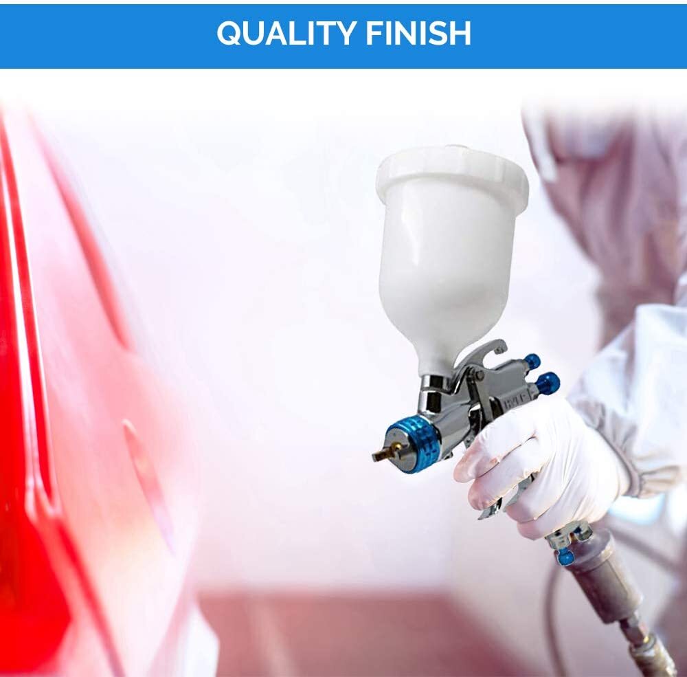 Mini HVLP Paint Spray Gun Kit Air Regulator Gravity Feed Primer 1.4mm Nozzle
