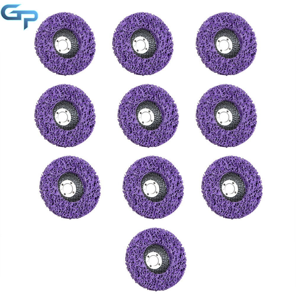 10 Pcs 4″ x 5/8″ Purple Strip Discs Stripping Wheel Paint Removal Disc New