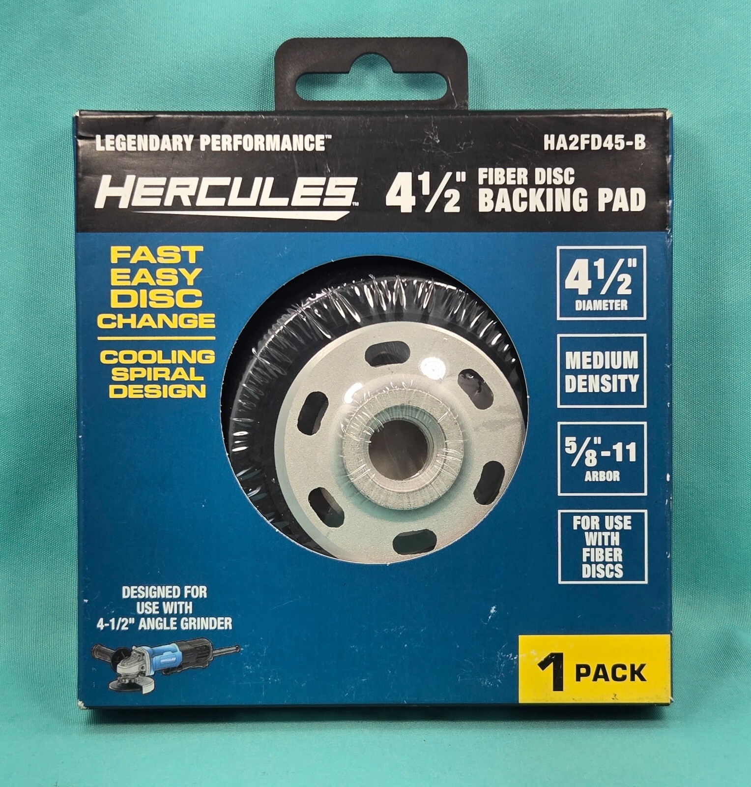 Brand New Hercules HA2FD45-B 4 1/2″ Fiber Disc Backing Pad Use With Fiber Discs