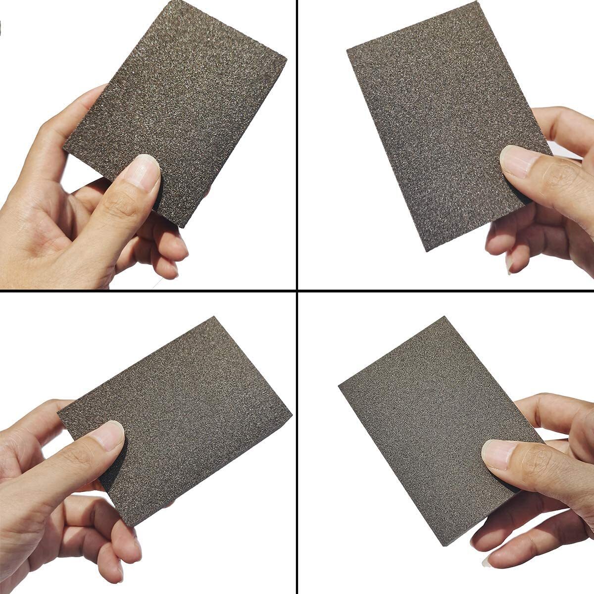 8 PCS Sanding Sponge,120 220 320 400 Coarse Medium Fine Grit Sanding Block, Sand