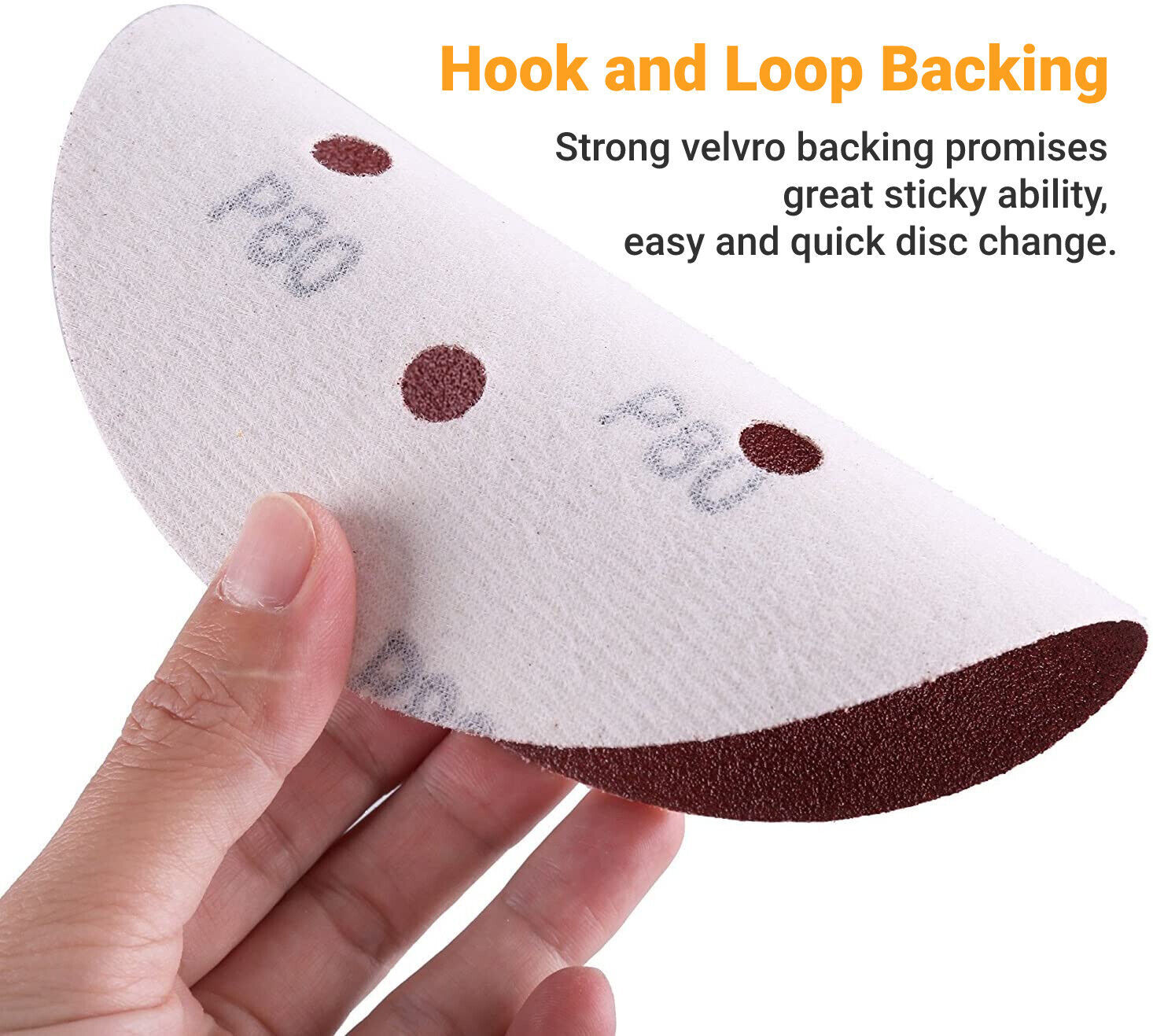 100PCS 6 in Hook Loop Orbital Sander Paper Sanding Discs 60 80 120 180 240 Grit