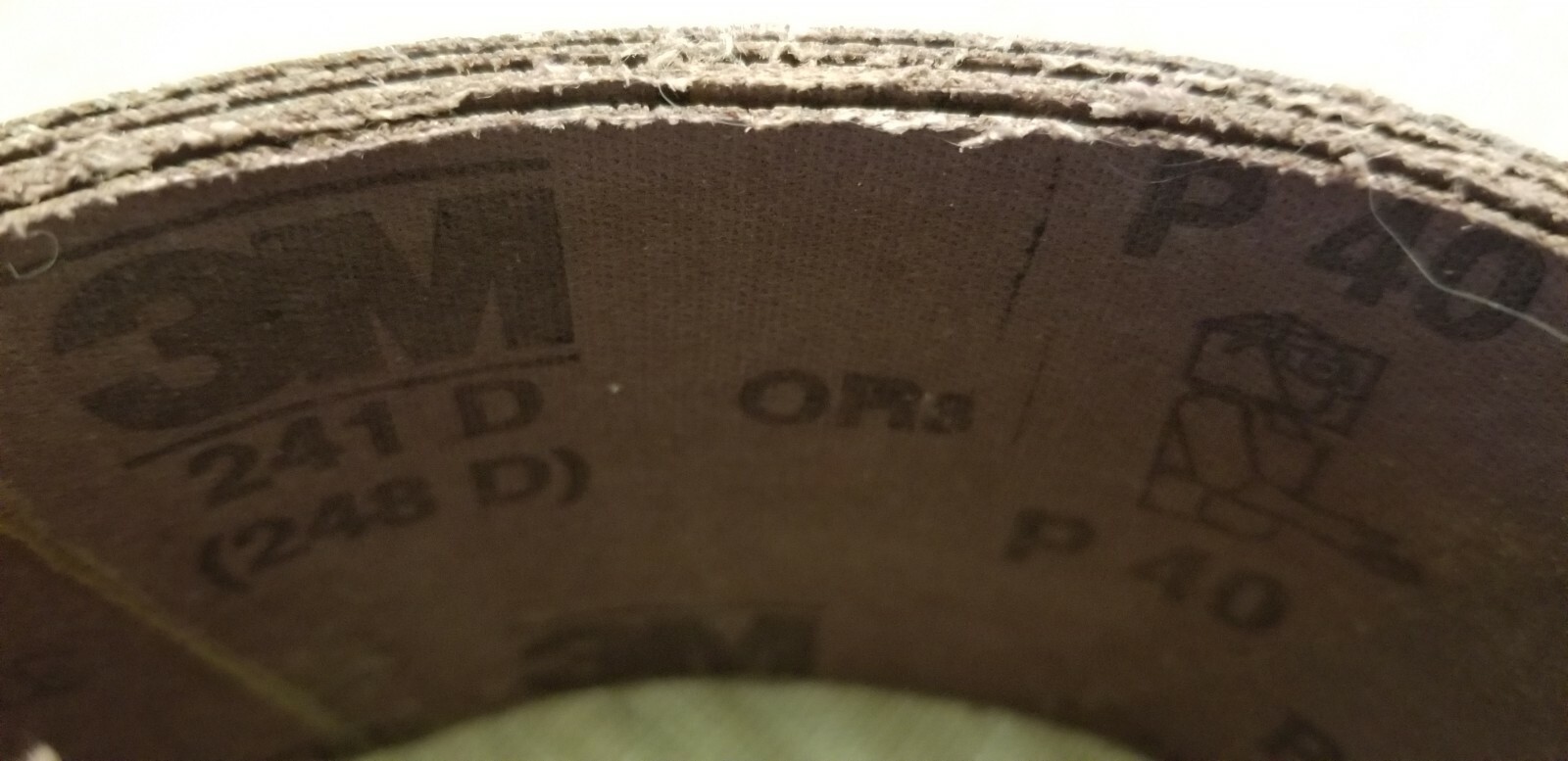 5 pack 3M Three-M-Ite Resin Bond Cloth Belts, 3″x21″ Sanding Belts (241D) P40X