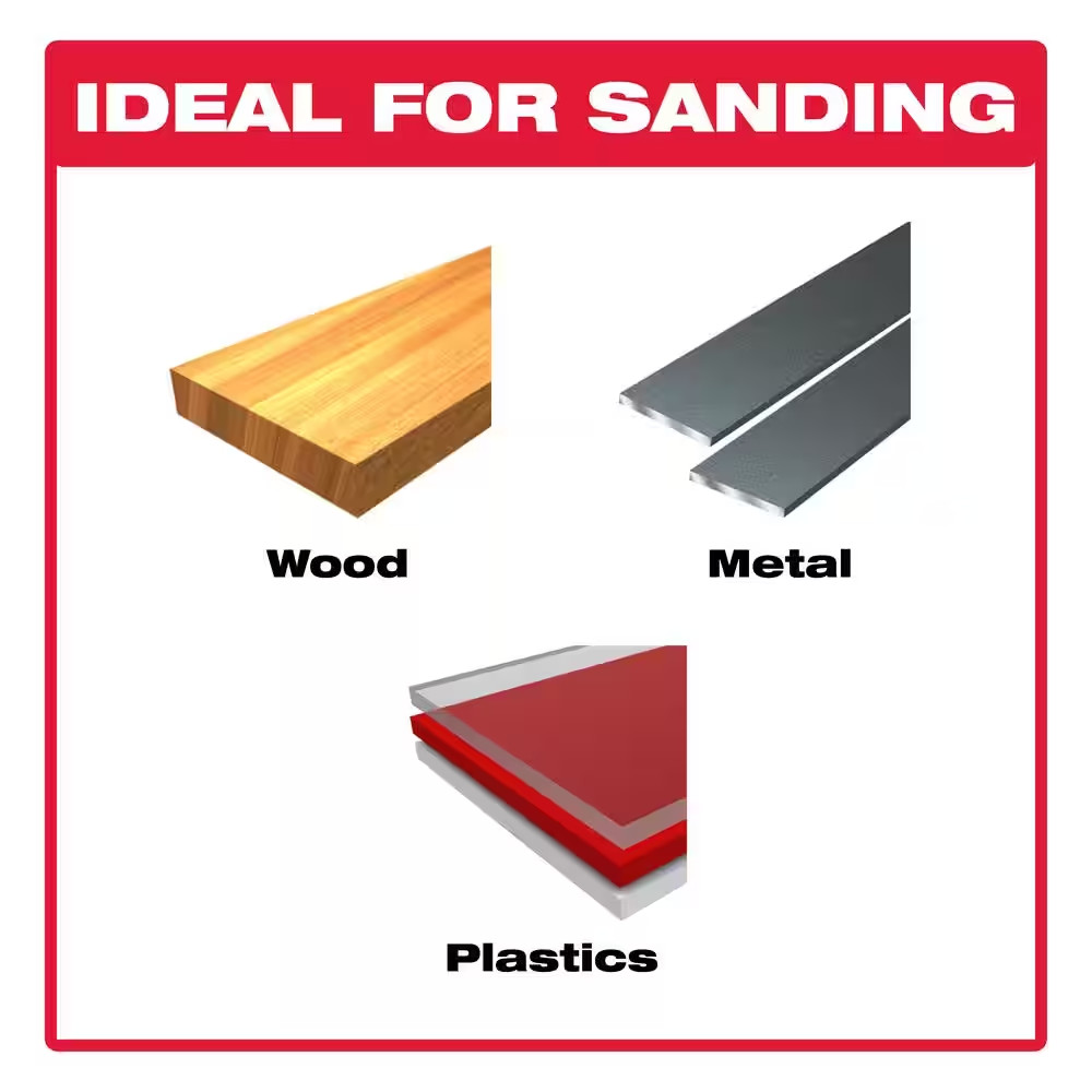 Triangle Detail Sanding Sheet 60-Grit 2-7/8in x 2-7/8in 10-PACK StickFast Backin