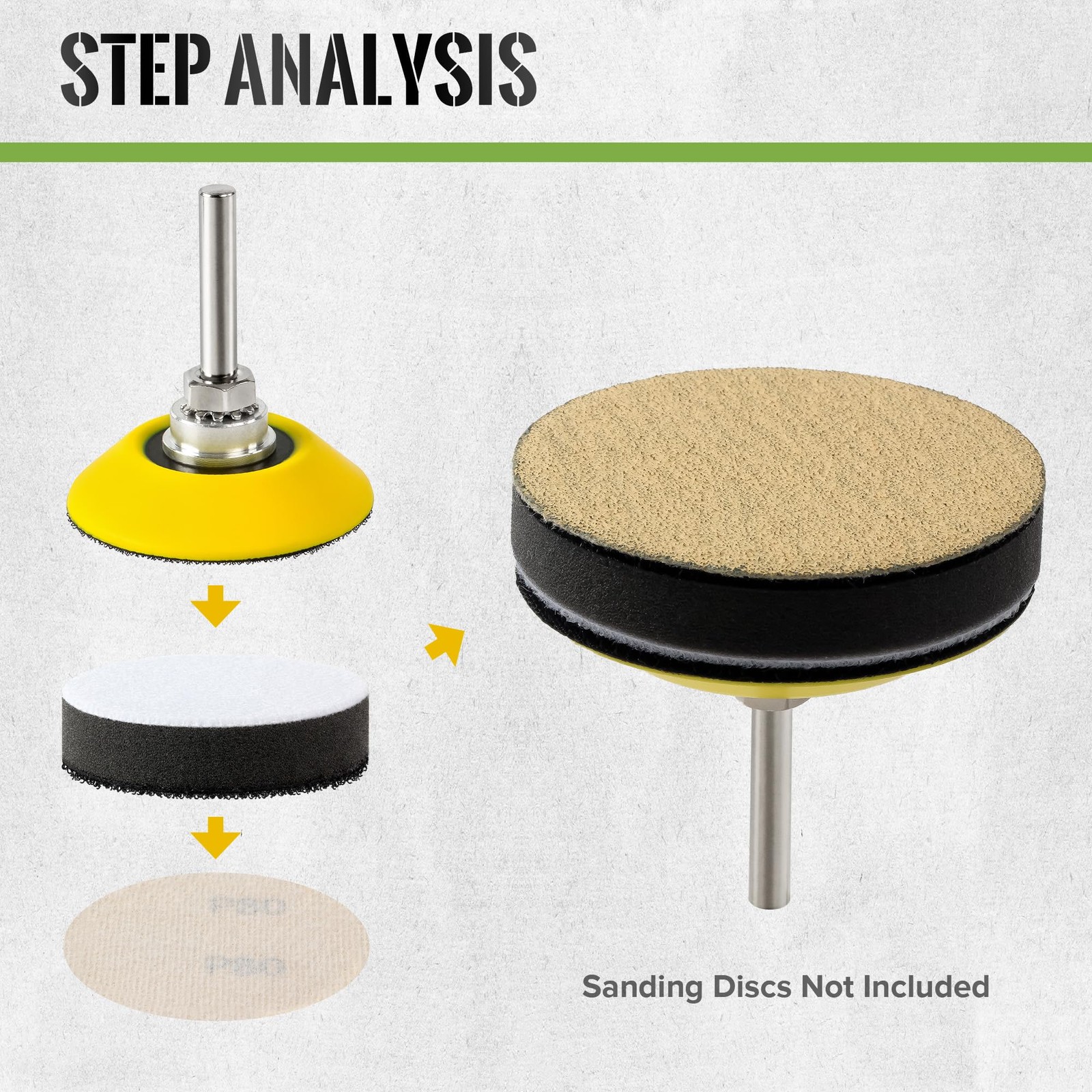 2 Inch Hook and Loop Sanding Pad for Sanding Discs with 1/4 Inch Shank and So…