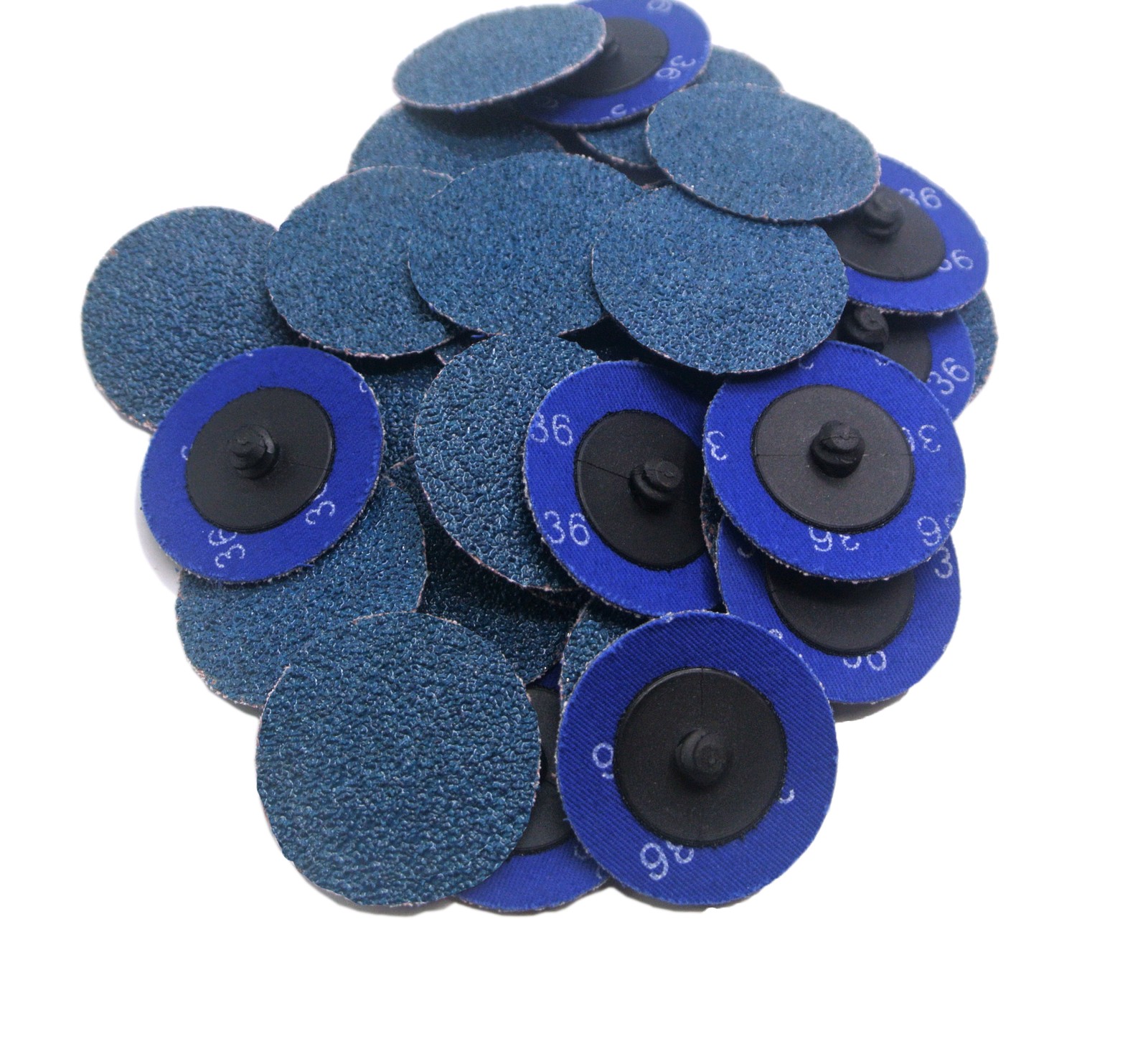 25PCS 3 inch 36 Grit Zirconia Die Grinder Quick Change Sanding Discs Type R
