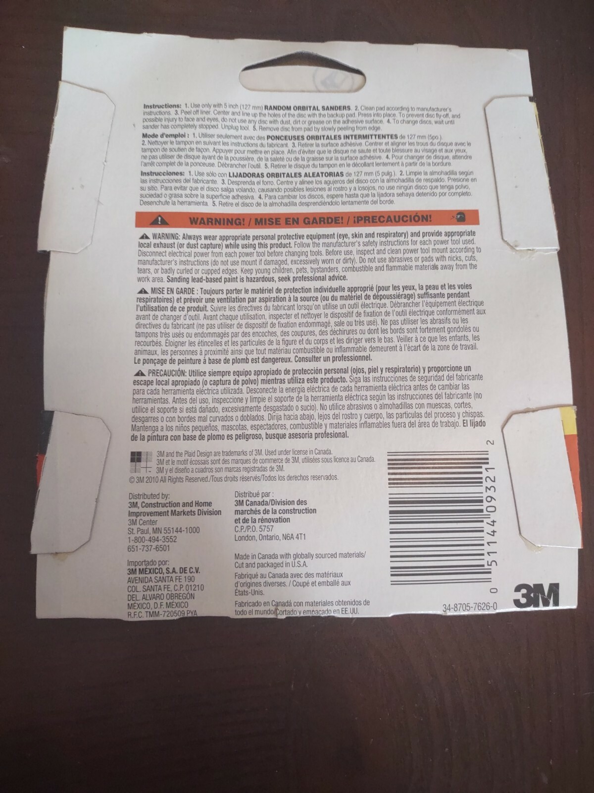 3M All Purpose Sanding Discs 5 In/Po/Pulg 127 mm