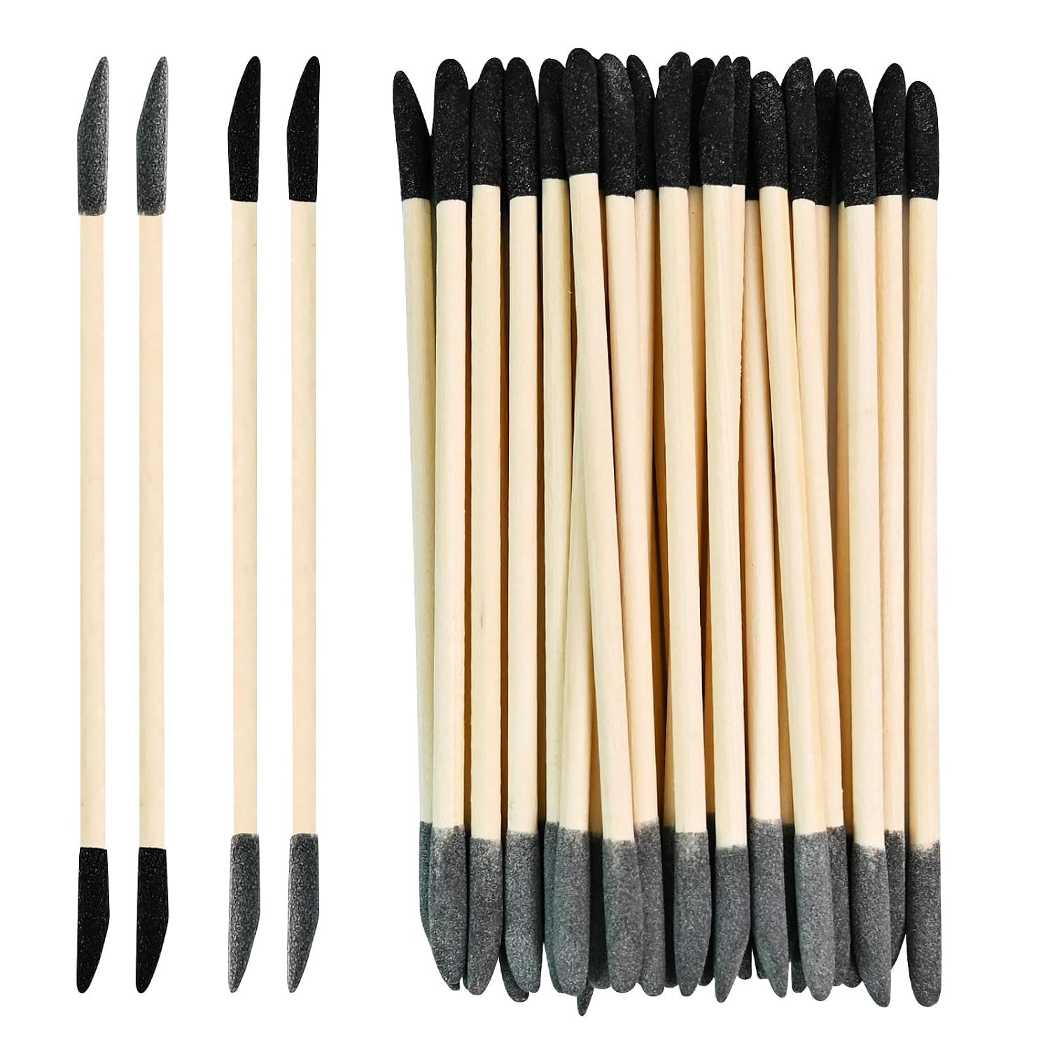 30 PCS Professional Sanding Sticks for Tight Spaces – Double End Matchsticks San