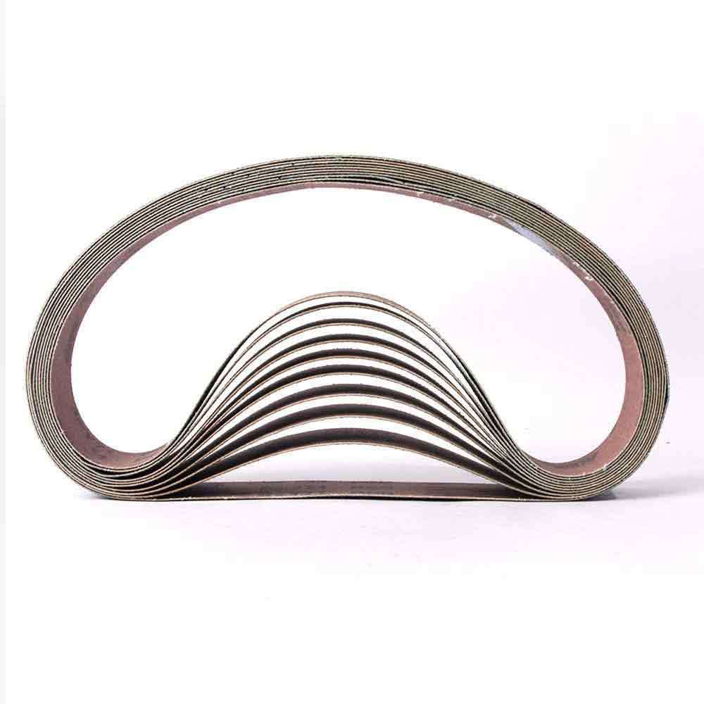 Pack of 10 Hardin HPG240-10 1-1/2″ x 30″ Aluminum Oxide Sanding Belt, 240 Grit