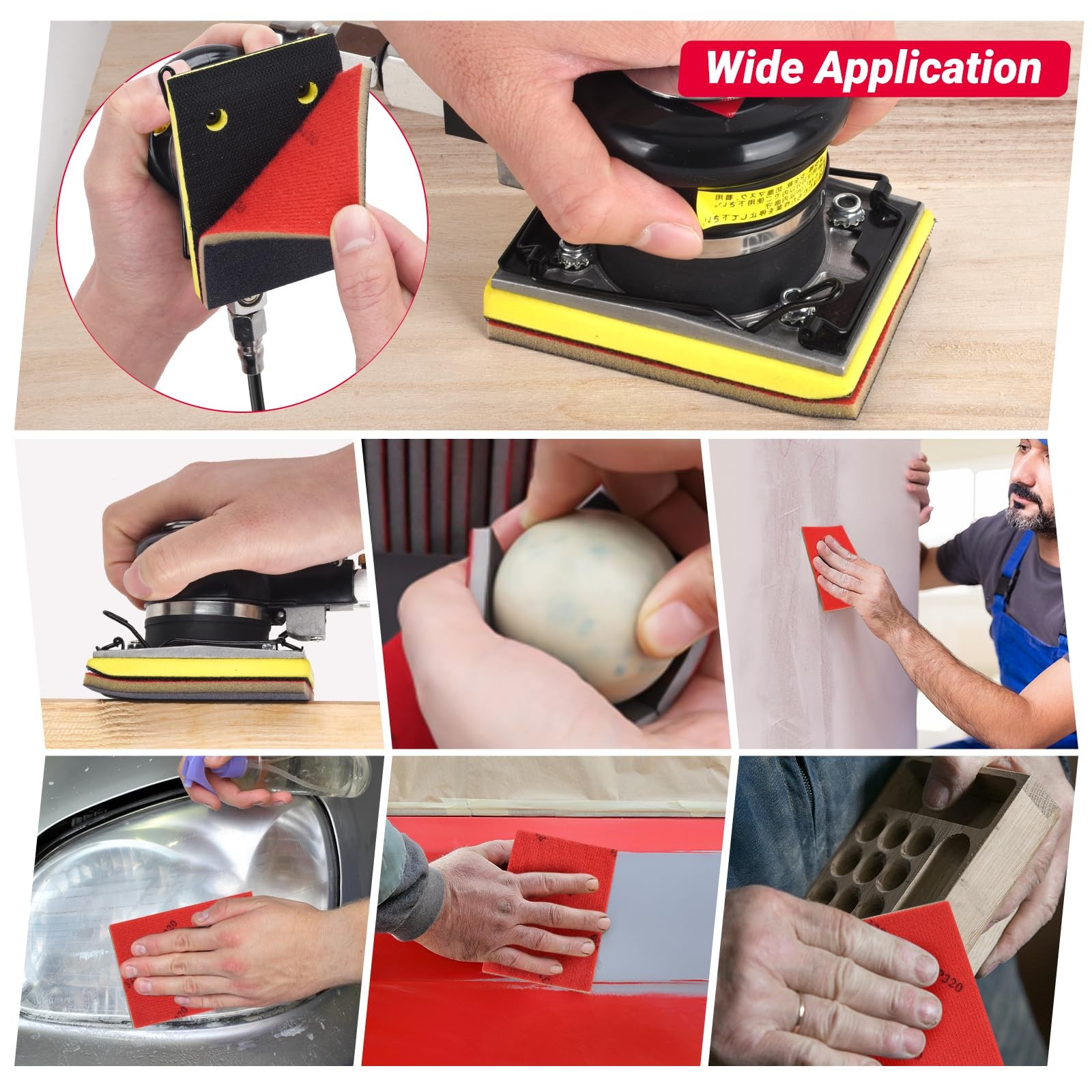28 PCS Sanding Sponge Set 180-3000 Grit for Wood, Metal, Drywall, Furniture
