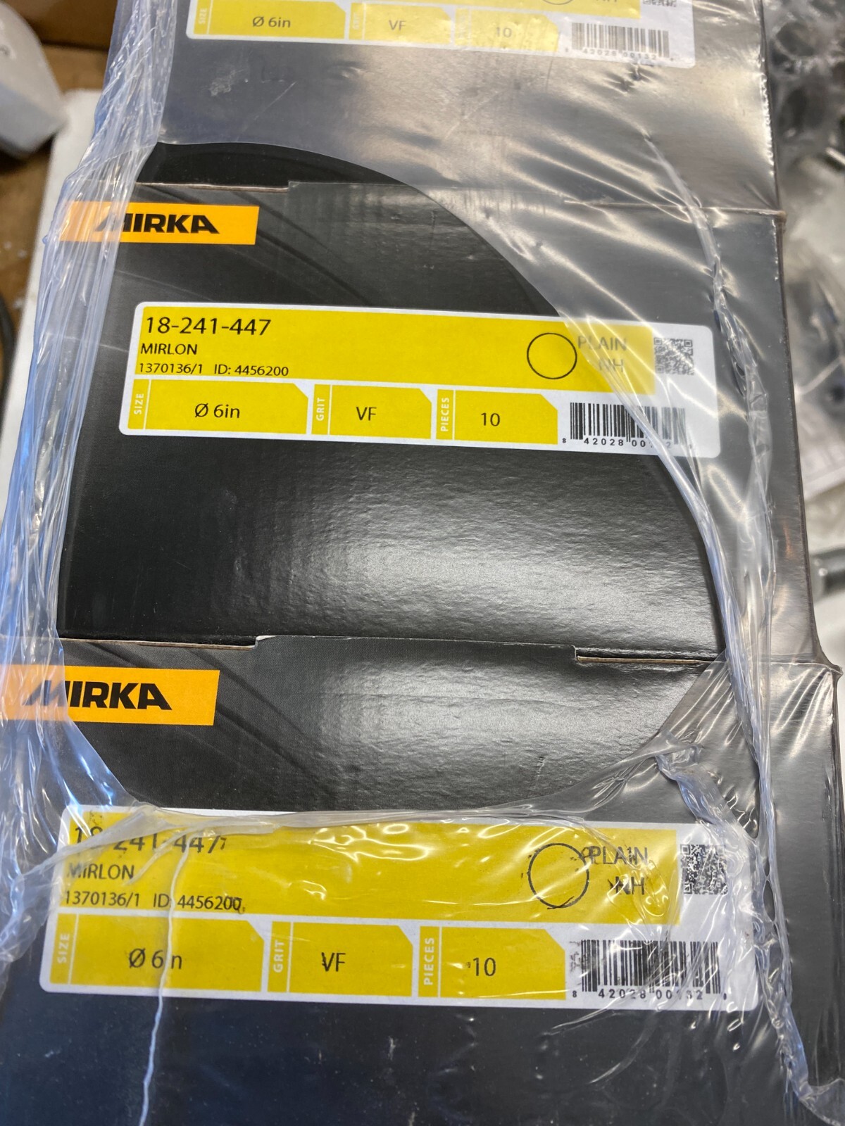 Mirka 6″ 18-241-447 Mirlon Nonwoven Abrasives 150mm VF 360 Maroon 8024101037