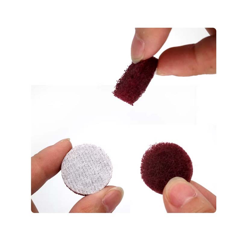 1 inch 25mm Scouring Pad Abrasive Cleaning Cloth Red Hook Loop Discs 400 800Grit