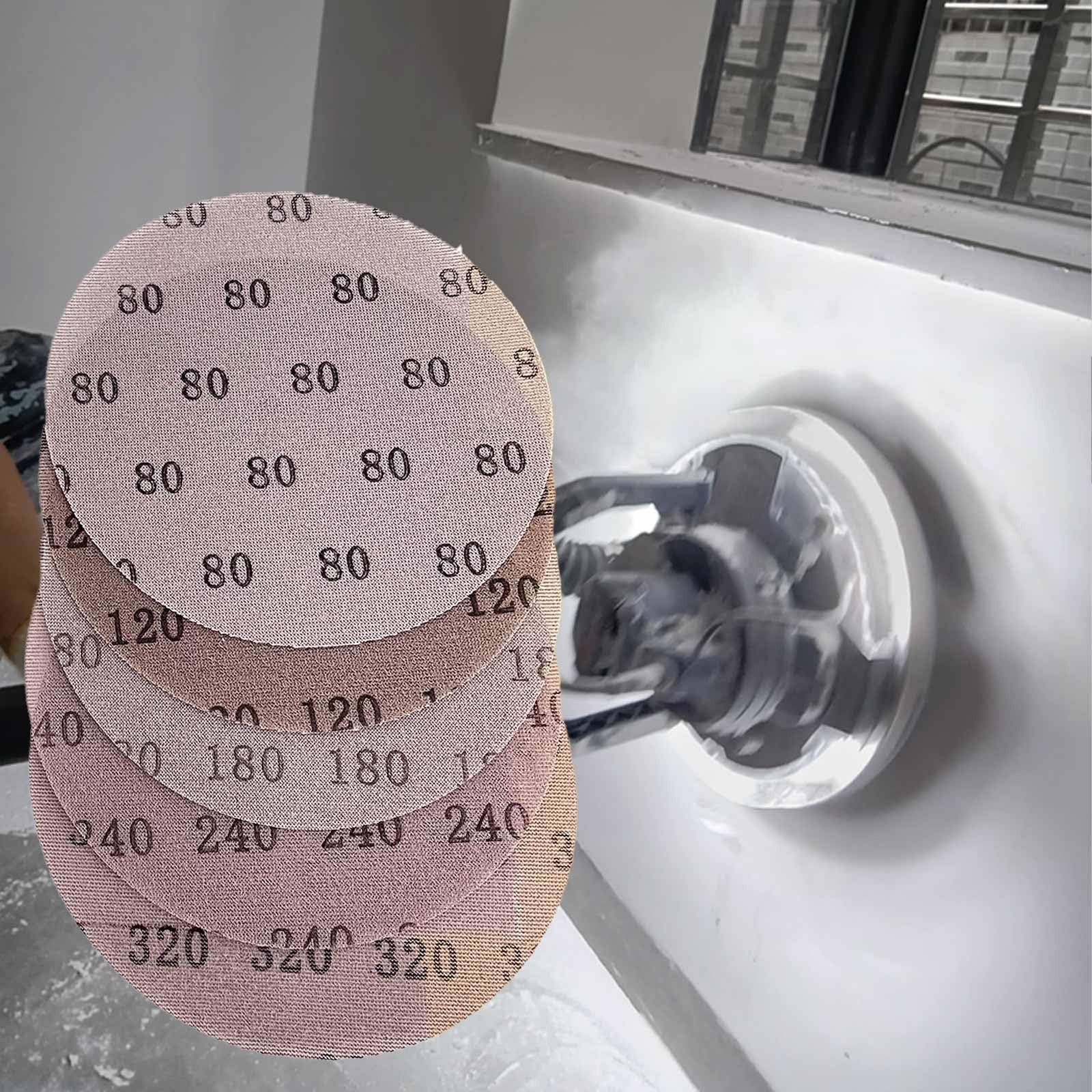 30 Pcs 9-Inch Mesh Sanding Discs Drywall Sandpaper 80-320 Grit