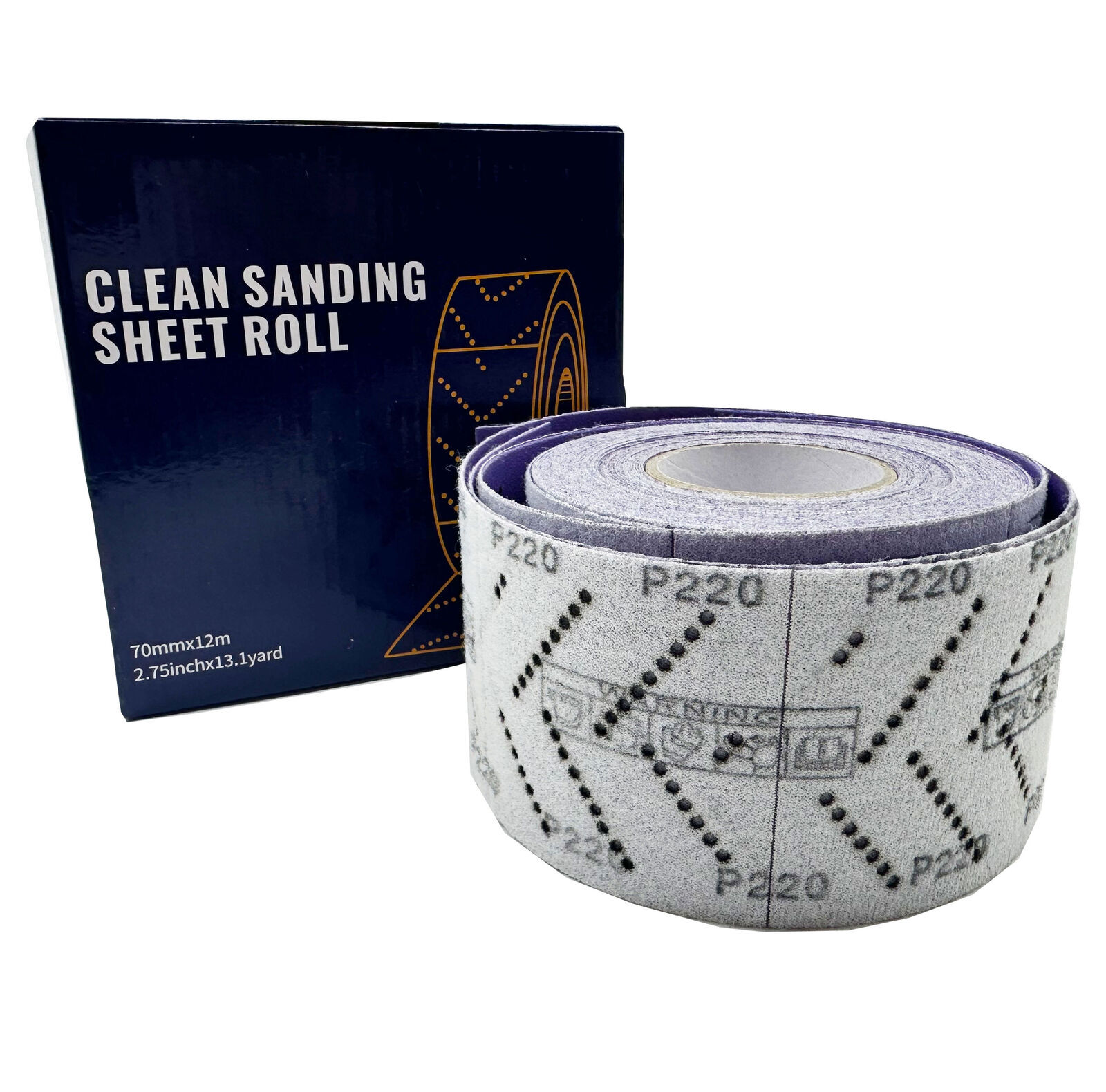 SATC 2Roll 2.75″x13.1yd(70mmx12m) Ceramic Sanding Sheet Roll for Furniture P400