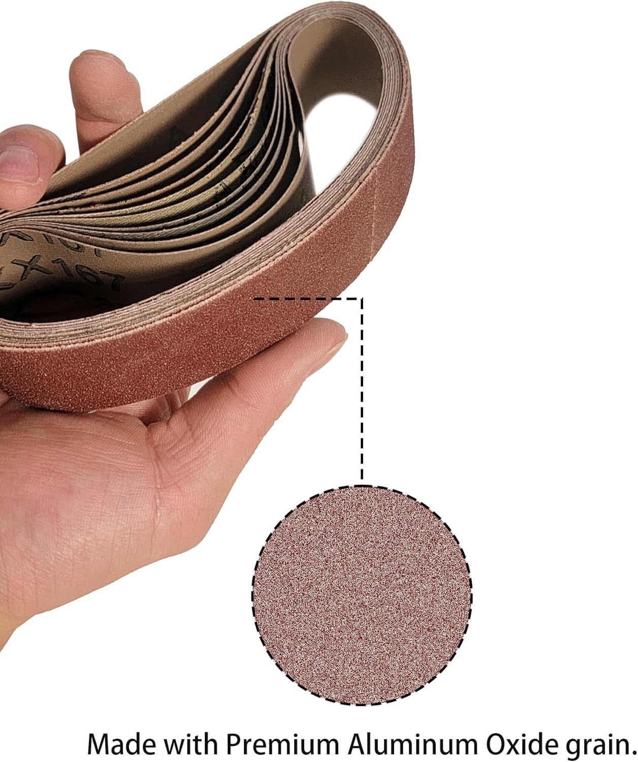 Aluminum Oxide Sanding Belts for Mini Belt Sander,Sanding Dimensions 13…