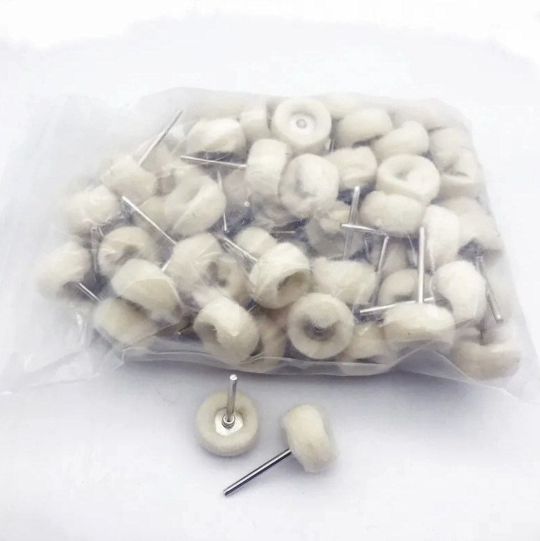10pcs Mini Sanding Polishing Wheels Shank Felt Buffing Drill Tools – NEW