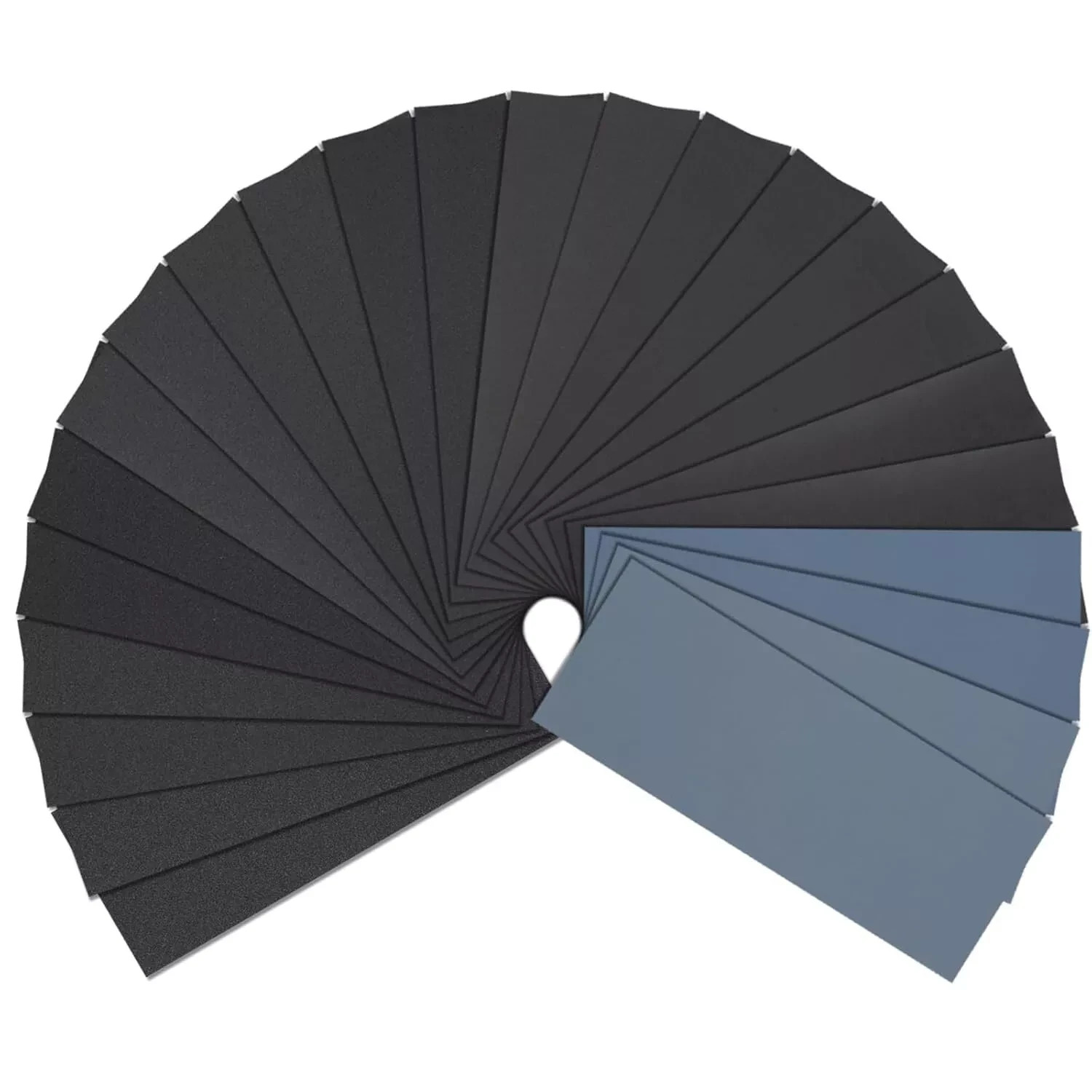 72pcs Wet Dry Sandpaper 400 600 800 1000 1500 2000 2500 3000 Grit Assorted Wood
