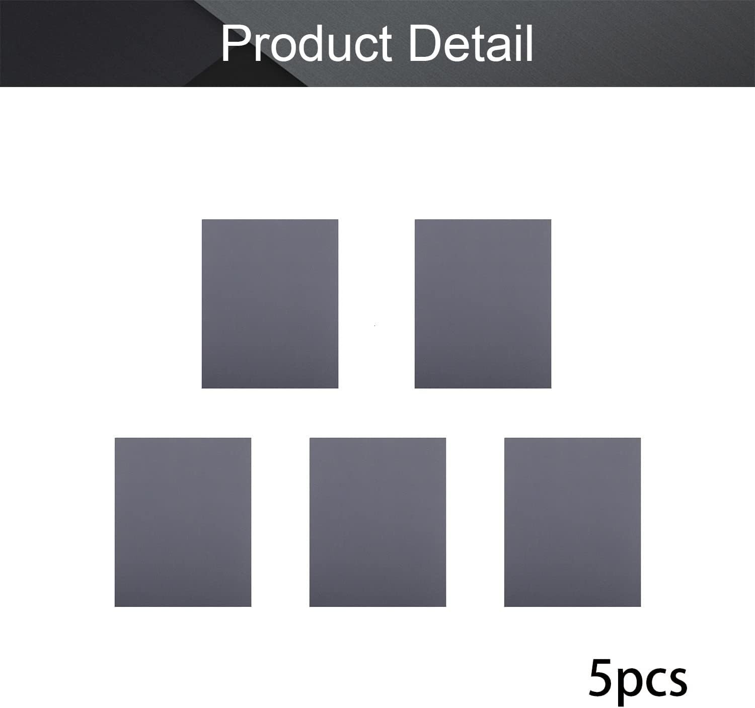 5pcs 2000 Grit Wet-Dry Silicon Carbide Sandpaper Sheets – Fine Automotive, Wo…