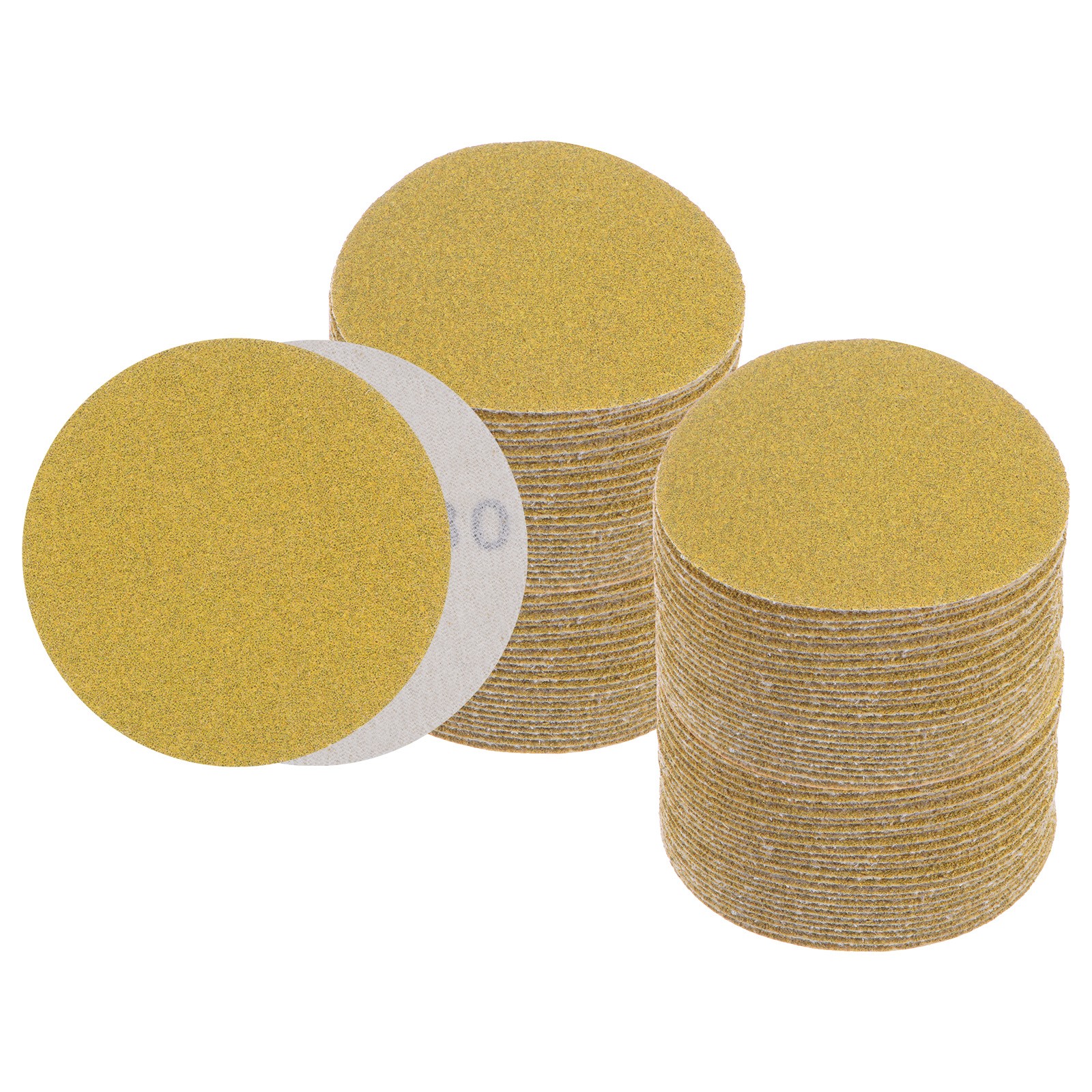 100pcs No Hole Sanding Discs 3 Inch 80 Grit Sanding Pads for Orbital Sander