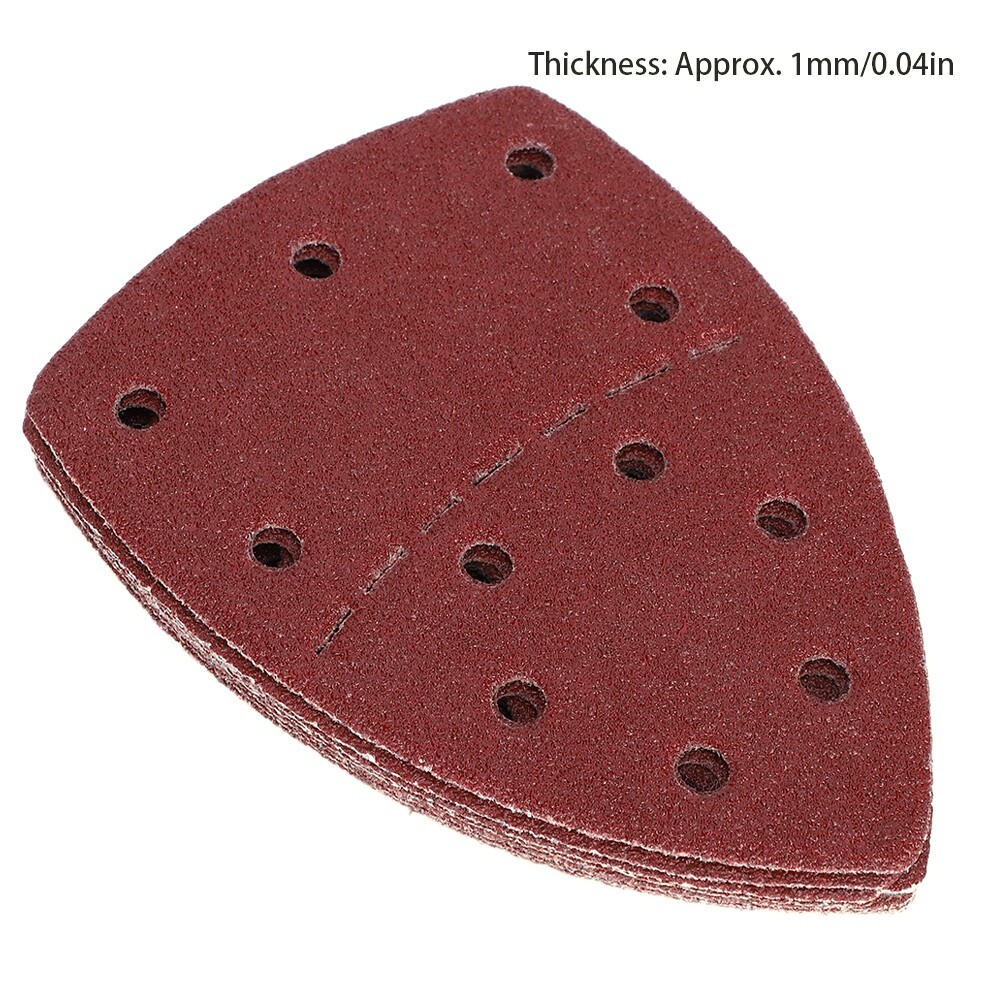 60PCS 105x152mm 15Hole Mouse Sandpaper Sheet P40/60/80/120/180/240 Assorted Grit