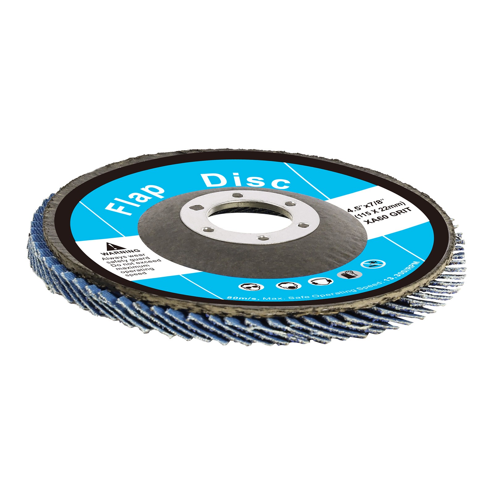 Flap Discs 4-1/2″ x 7/8″ Sanding Disc for Angle Grinder 60 Grit 10 Packs