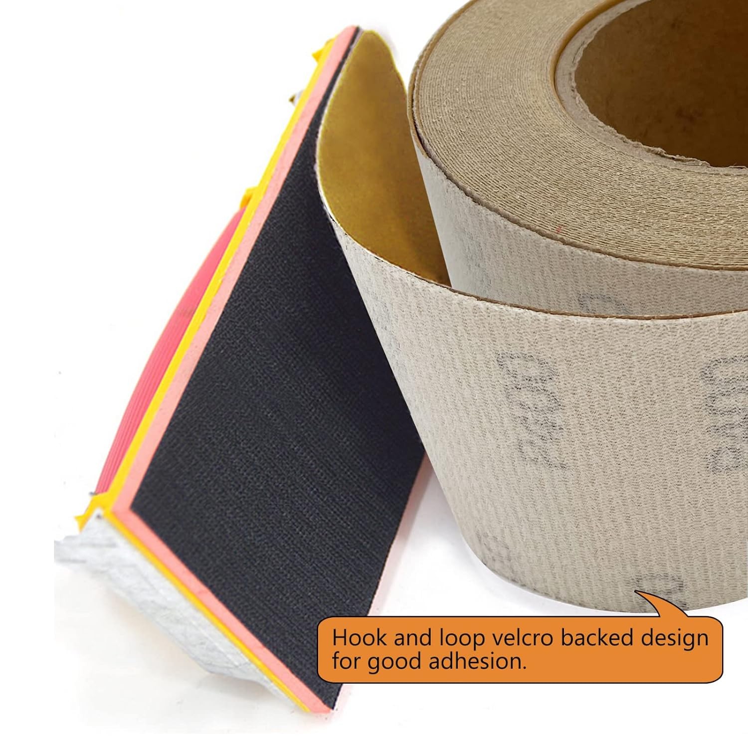 Gold Ceramic Sandpaper 2Roll 40Grit Hook Loop Backing 2-3/4″ Wide x 16 Yard Long