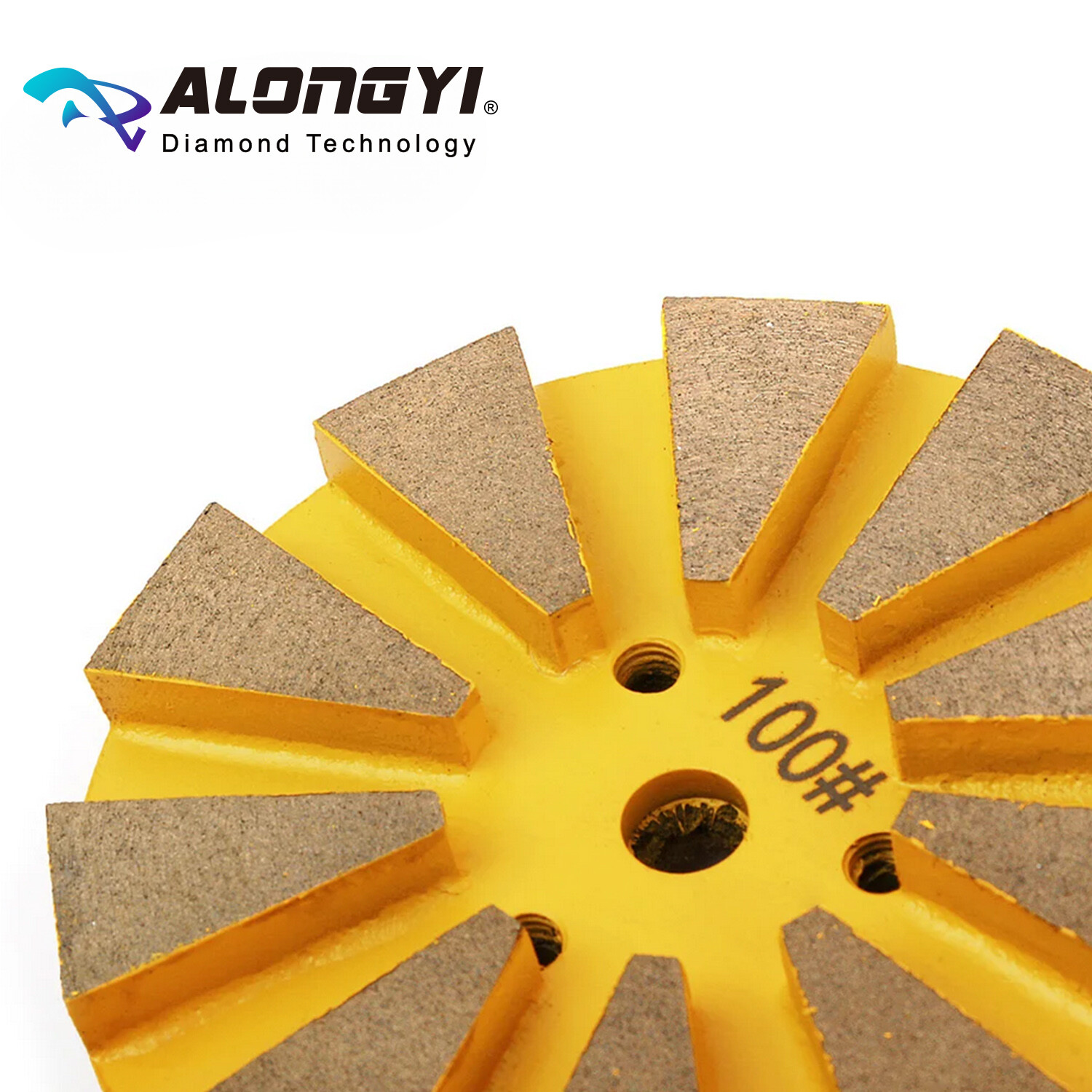 4″ Diamond Polishing Pad Metal Bond 105mmGrinding Disc 8mm Thick Dry Wet Use