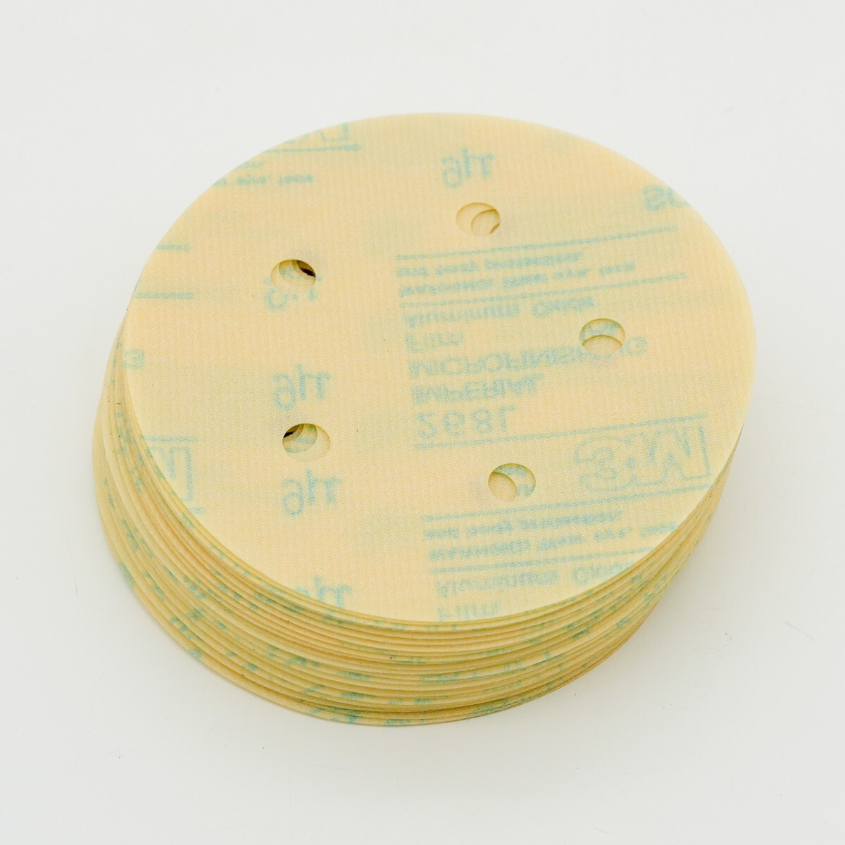 3M Hookit Microfinishing Film Disc 268L, 9 Mic, 5 in x 5 hole (box of 50)