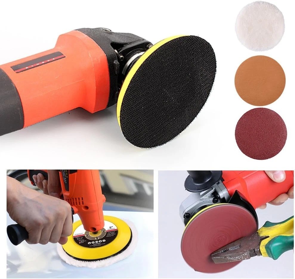 5 Inch Hook and Loop Backing Pad, Pack of 2 – DA Air Random Orbital Sander/Poli
