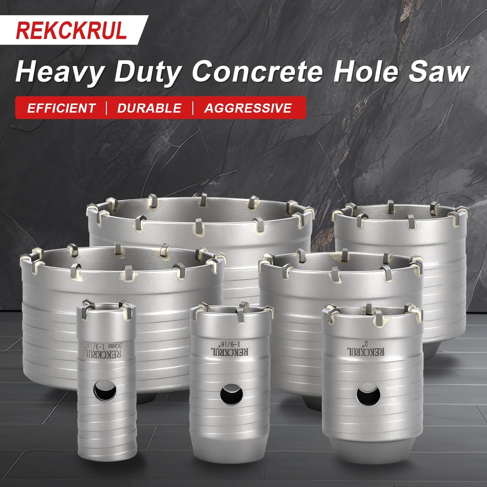 Professional 6″ (150mm) Concrete Hole Saw with 220mm SDS Plus & Dust Bag, Mas…