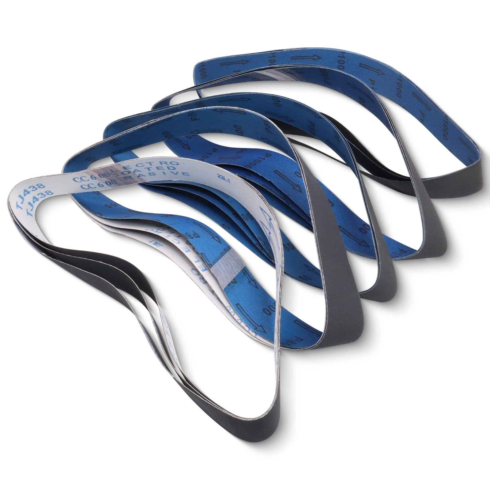 15 Pack 1-1/2 x 30 Inch Sanding Belts, Extra Fine Grit Silicon 1.5×30 inch