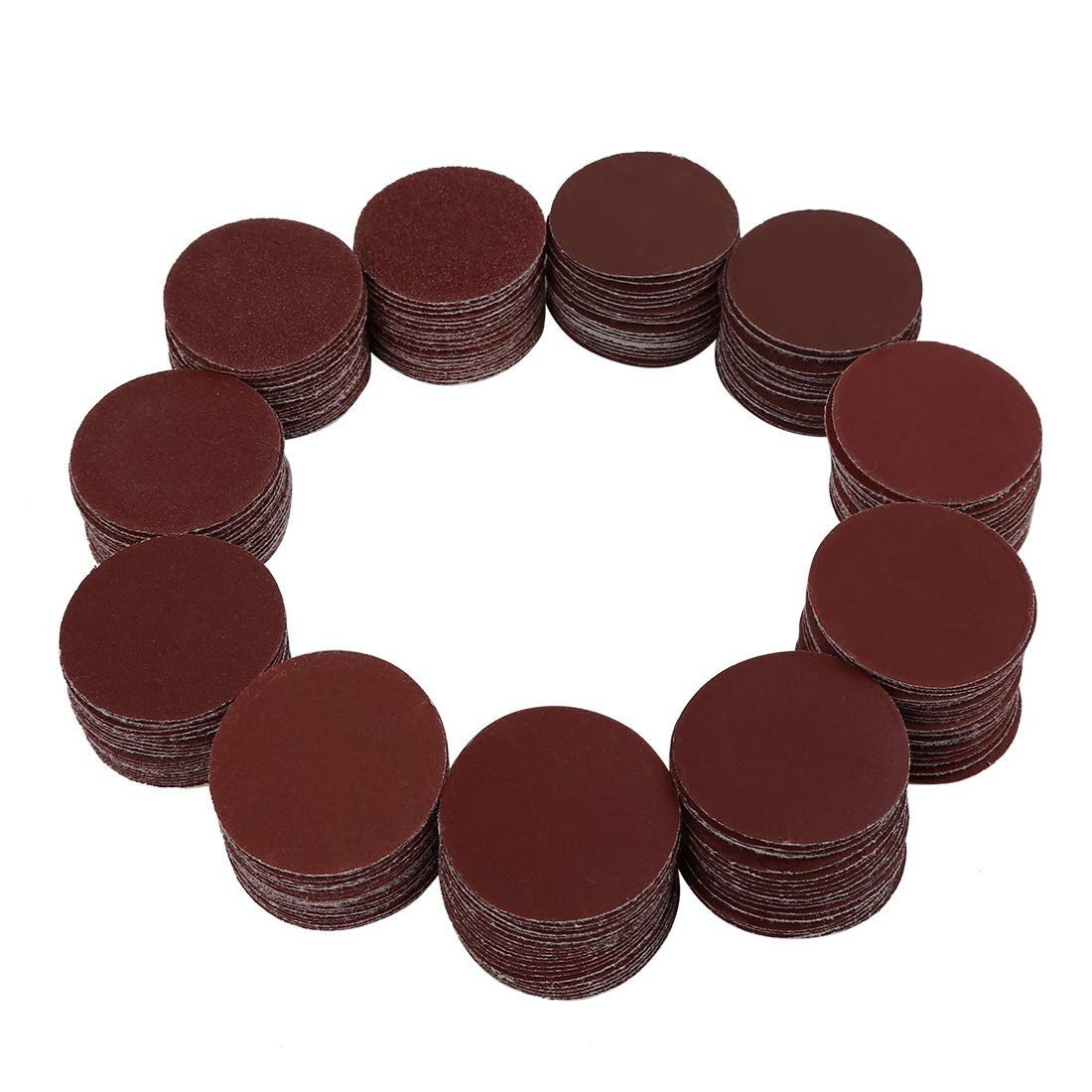 200pcs 2 Inch Hook and Loop Sanding Discs Sandpaper 60 80 120 180 240 320 400…