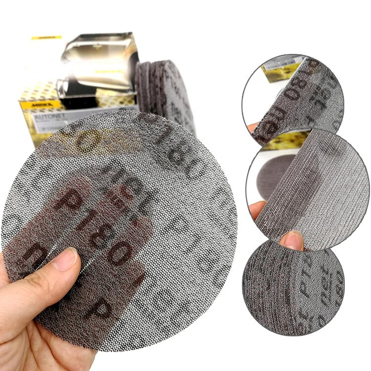 6 Inch 150mm Mesh Abrasive Dust Free Sanding Discs Sandpaper Dry Use 80# – 1000#