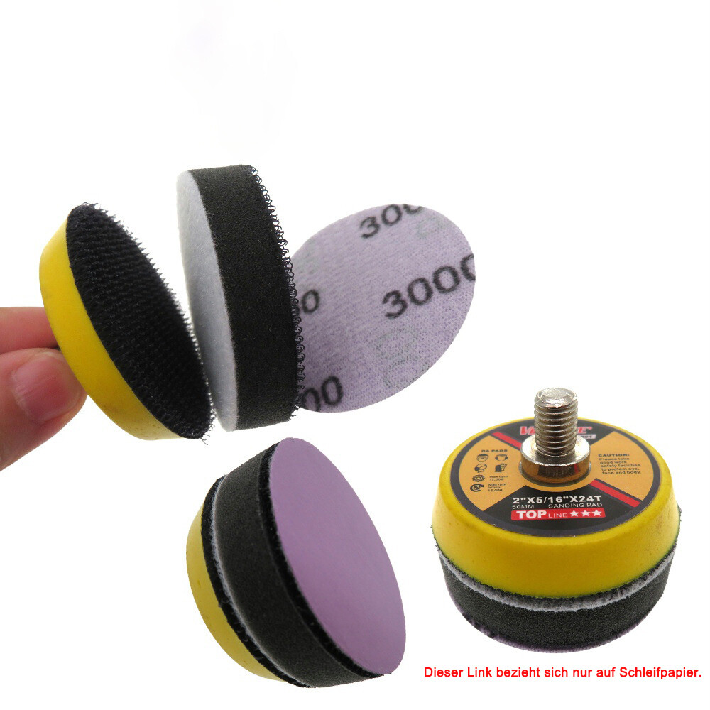 50mm Ceramic Sanding Discs 2in Sandpaper Plain Pads for Hard Wood Steel Metal