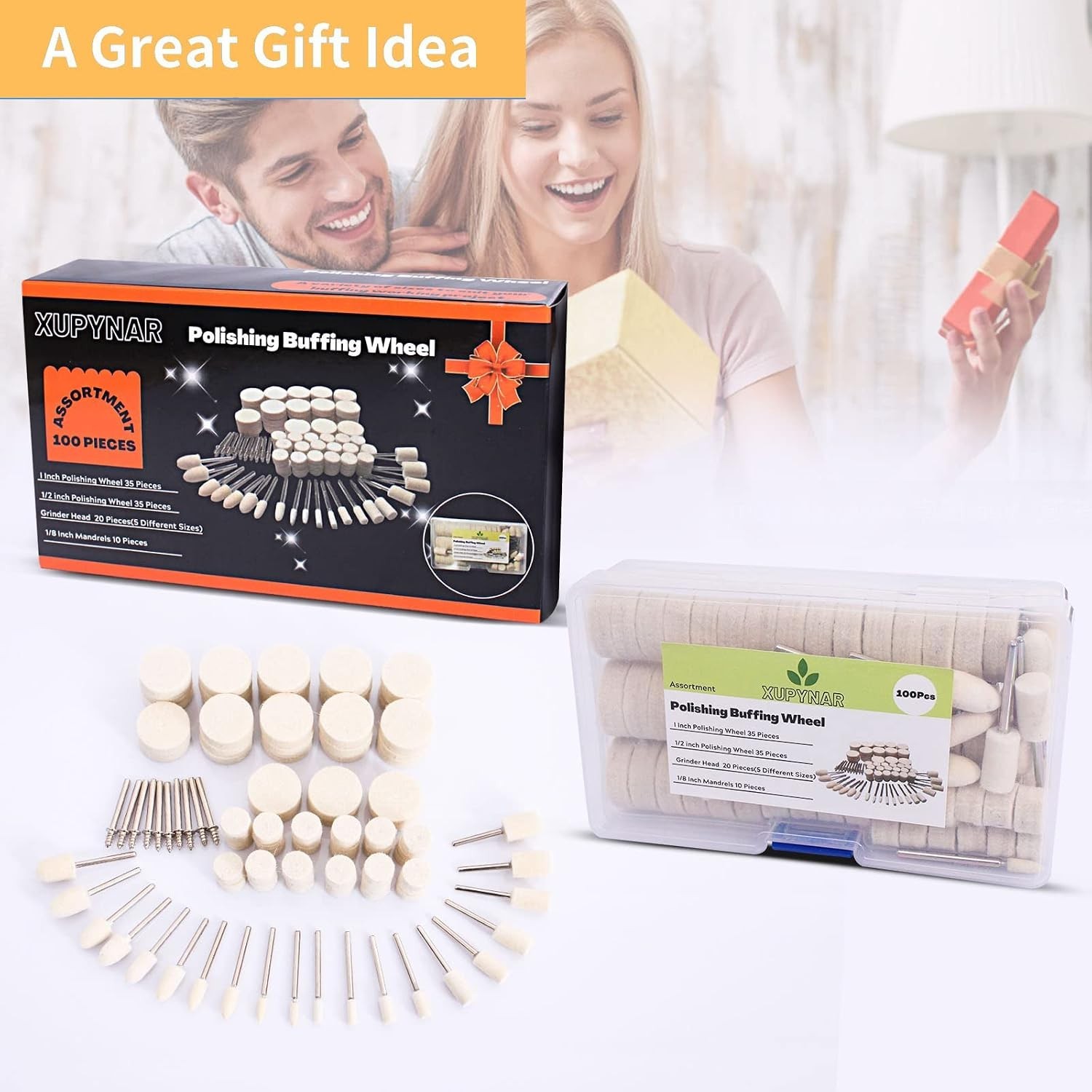 100PCS Polishing Buffing Wheel for Dremel Polishing Kit, Polishing Wheel for Dre