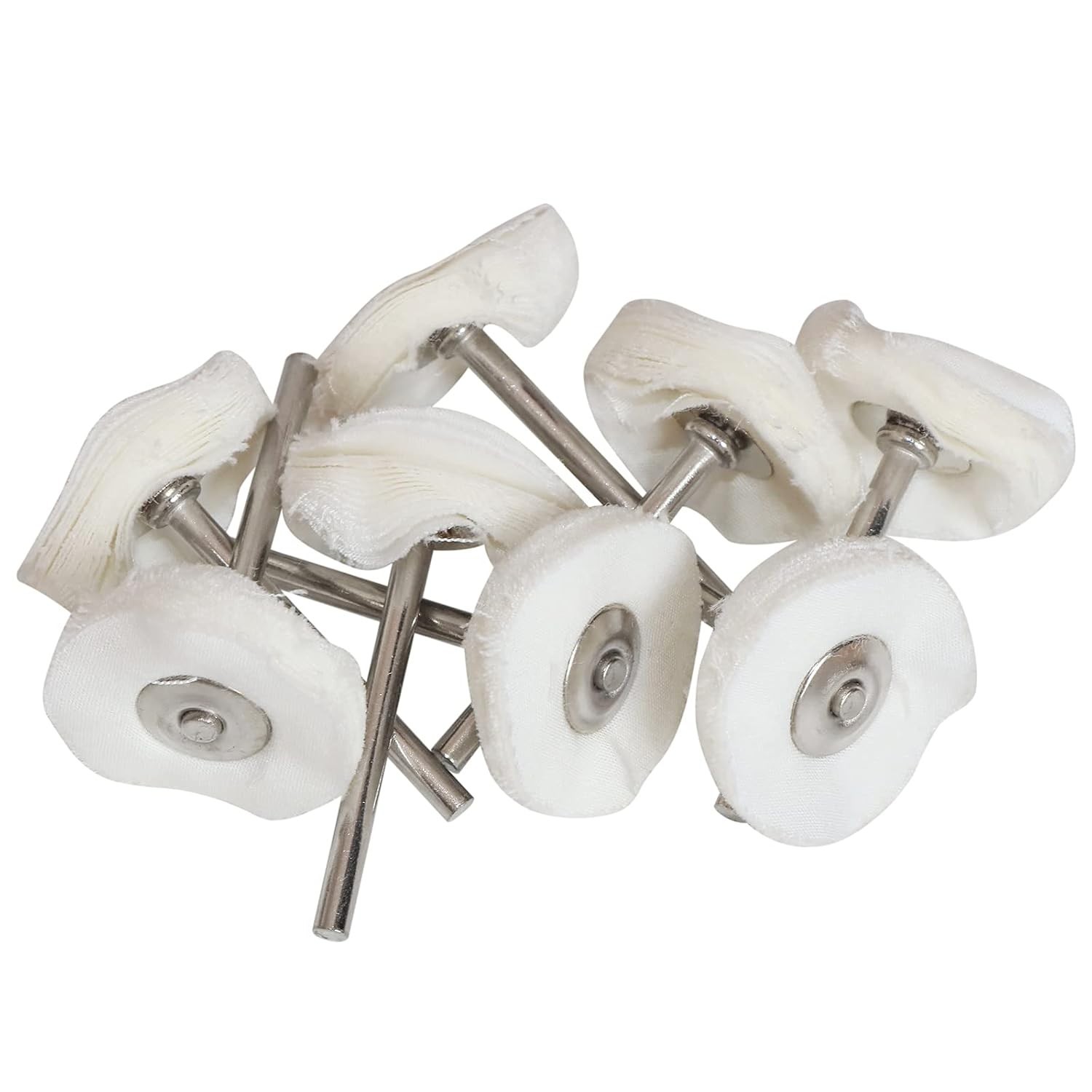 Rotary Tool 1-Inch Polishing Wheel Set – 50 Wool Buffing Wheels for Watch Repair