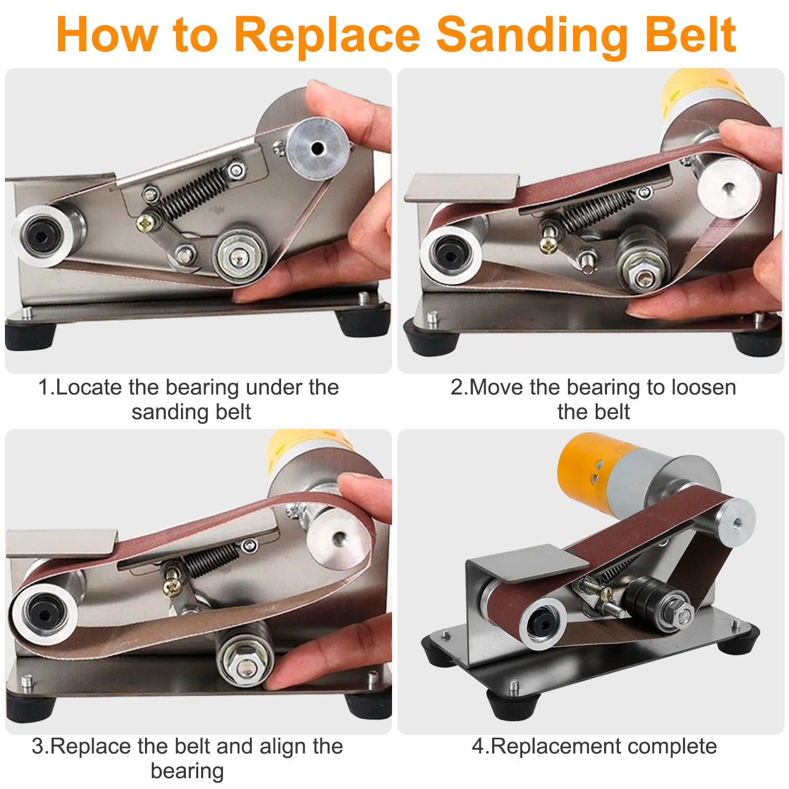 35pcs 1.18×13″ Sanding Belts 80-1000Grit for Mini Belt Sander Knife Metal Wood