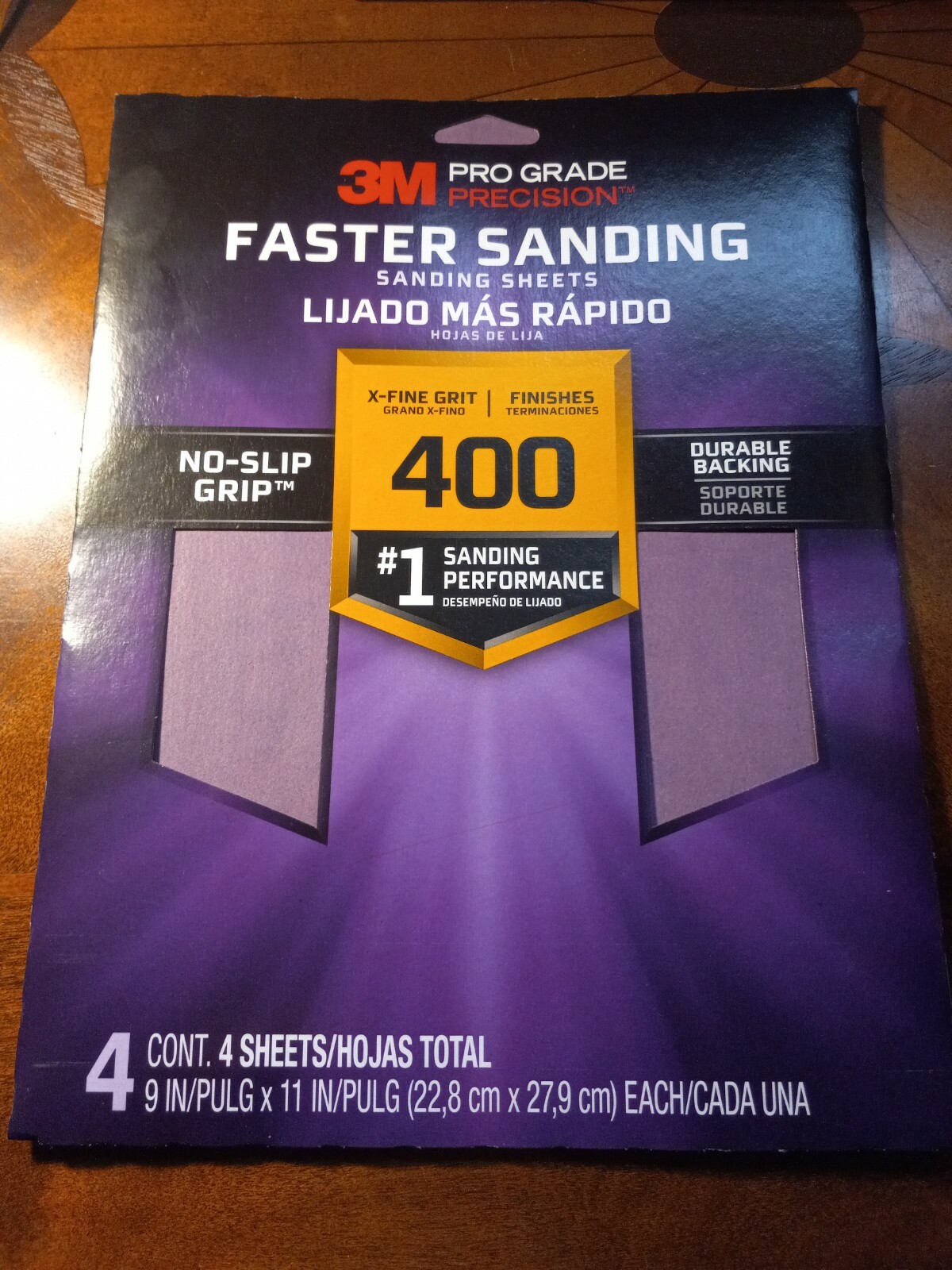 3M 26400PGP-4 Pro Grade Precision Sanding Sheet, 400 Grit, 11″ L x 9″ W