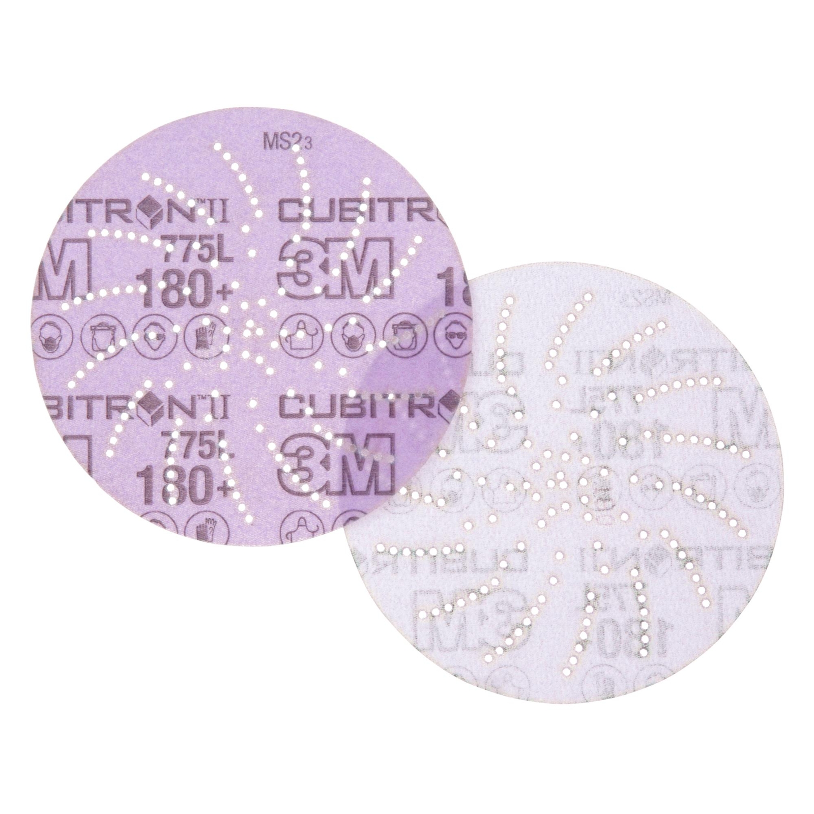 3M Xtract Cubitron II Film Disc 775L, 180+, 5 in, Die 500LG,50/Carton