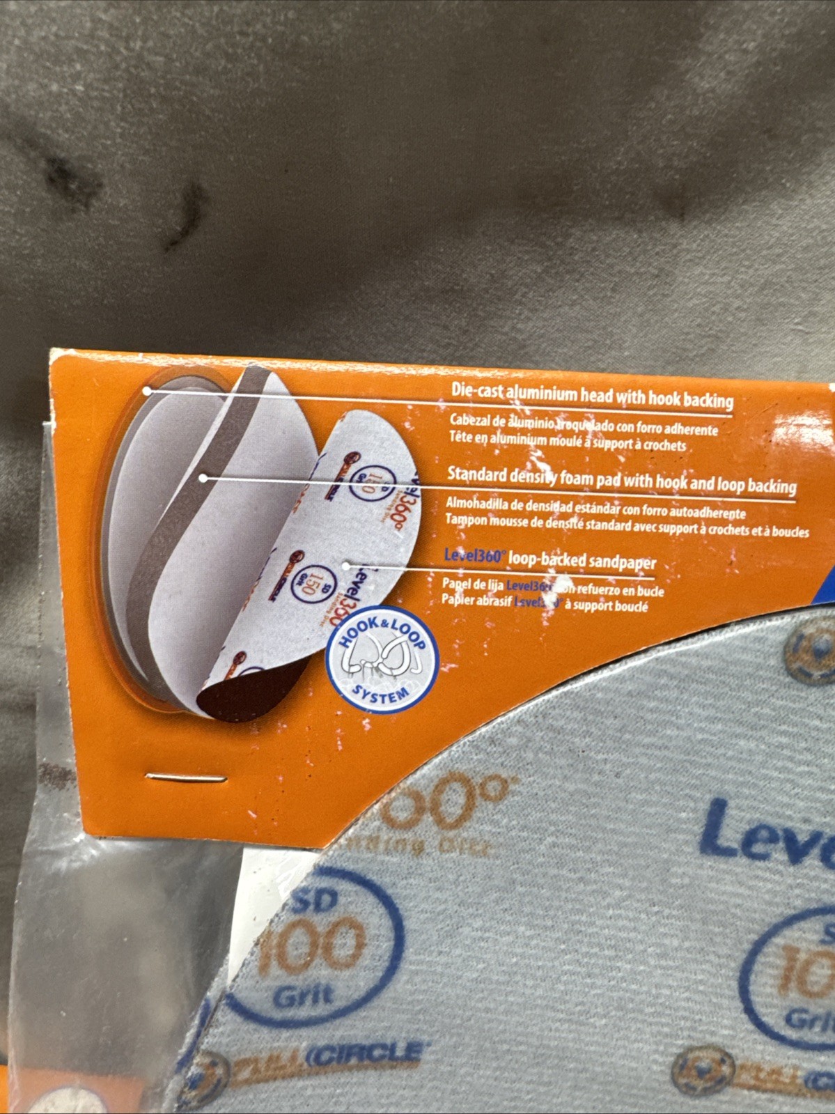 R•Level 360* Full Circle 100 Grit Sanding Disc Pack Of 5 NOS Lot Of 2
