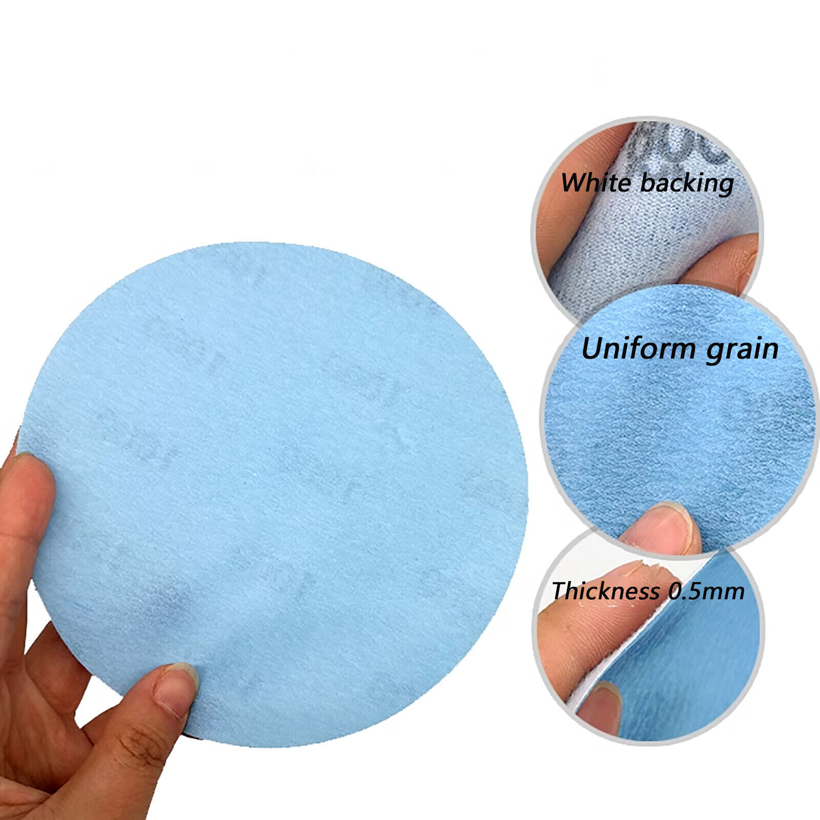 Wet and Dry Sanding Discs Round Sandpaper Film Pads 600-5000 Grit 6 Inch 150mm