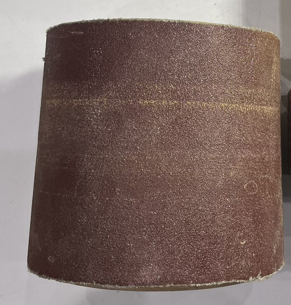 Sandpaper Drum Rubberized Coarse Surface Abrasive Wheel Set of 2 Italy