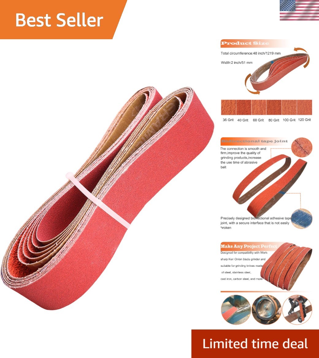 Versatile 2 x 48 Inch Ceramic Sanding Belts Kit – Ultimate Grinding Solution