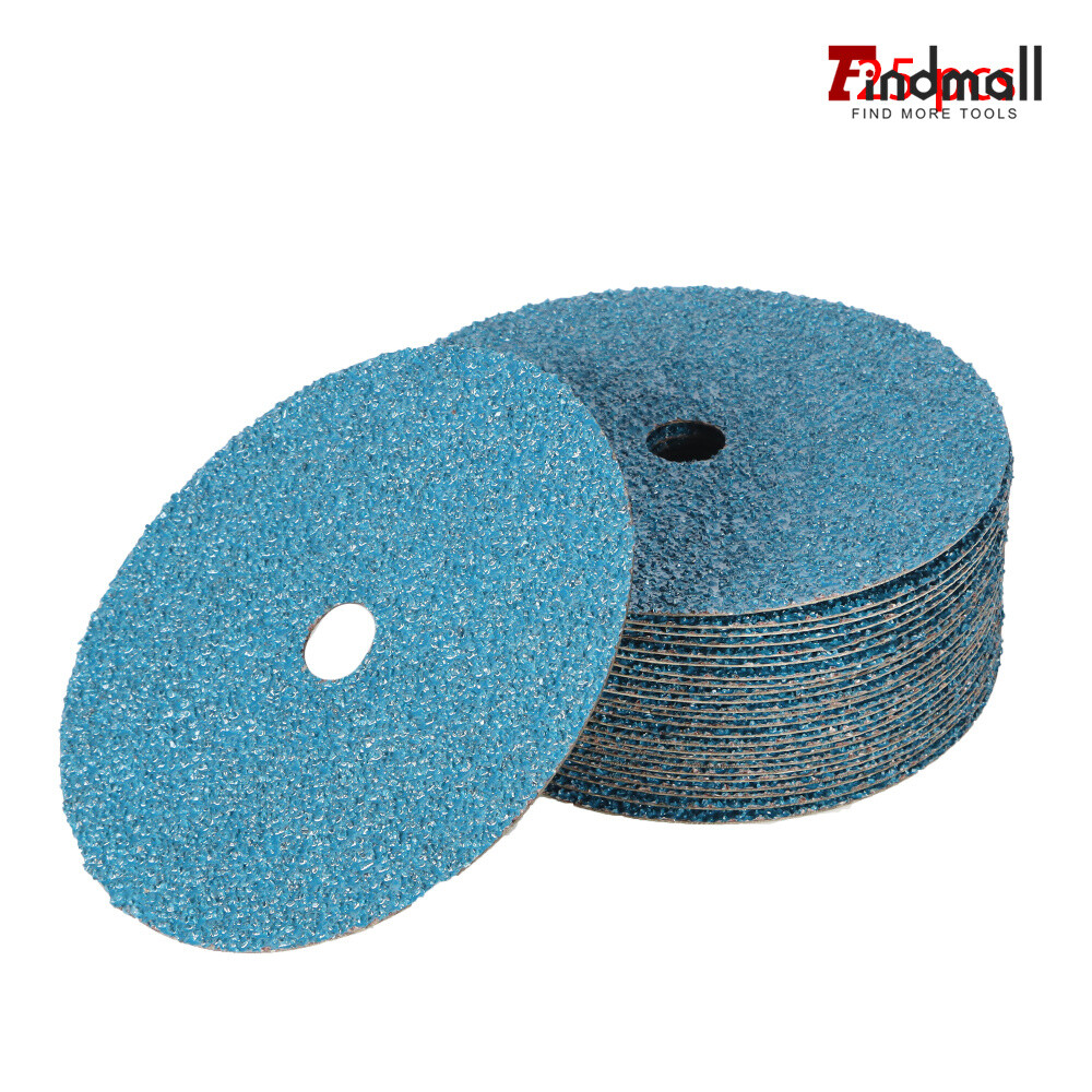Findmall 25Pcs 24 Grit & 36 Grit Zirconia Resin Fiber Grinding And Sanding Discs