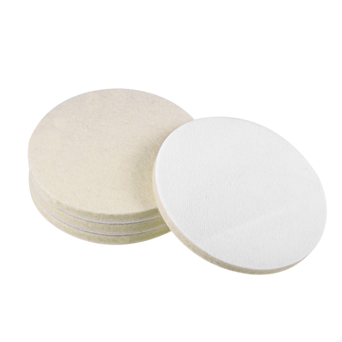 4Set 5″ Wool Felt Polishing Pad Grinding Buffing Wheels Polish Pad for Sander