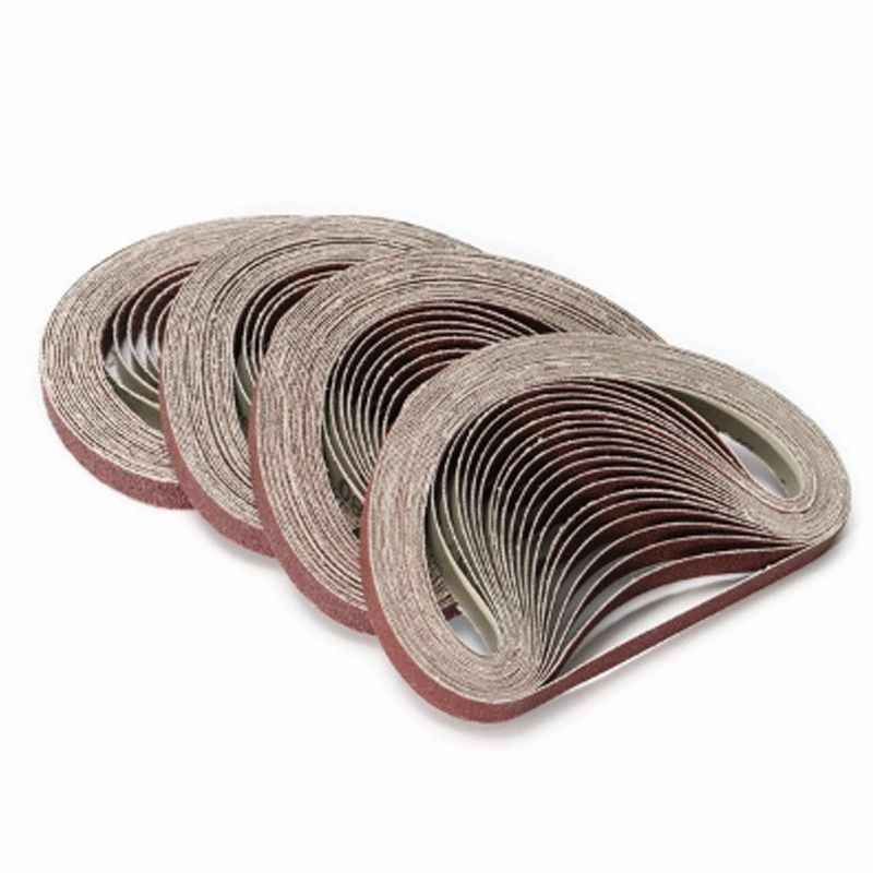 10pcs 520*20mm Grit 40/60/80/120/240/400 Abrasive Belt For Sanding Adapter Tool
